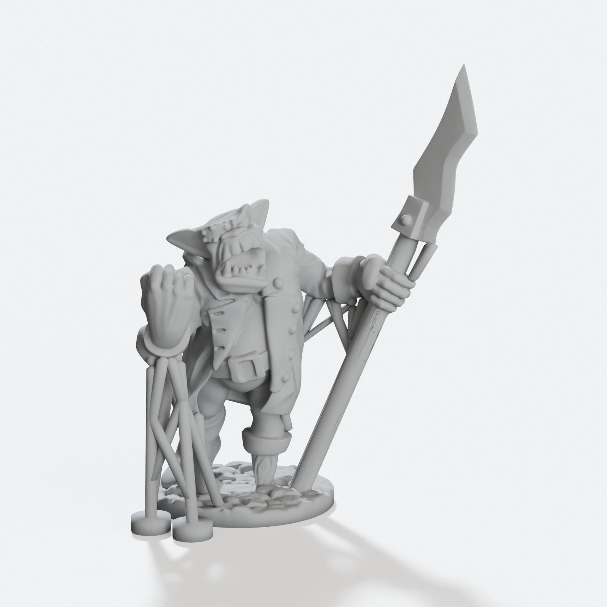 Orc Horde Tabletop Miniature Pack with Bases, hero tilt
