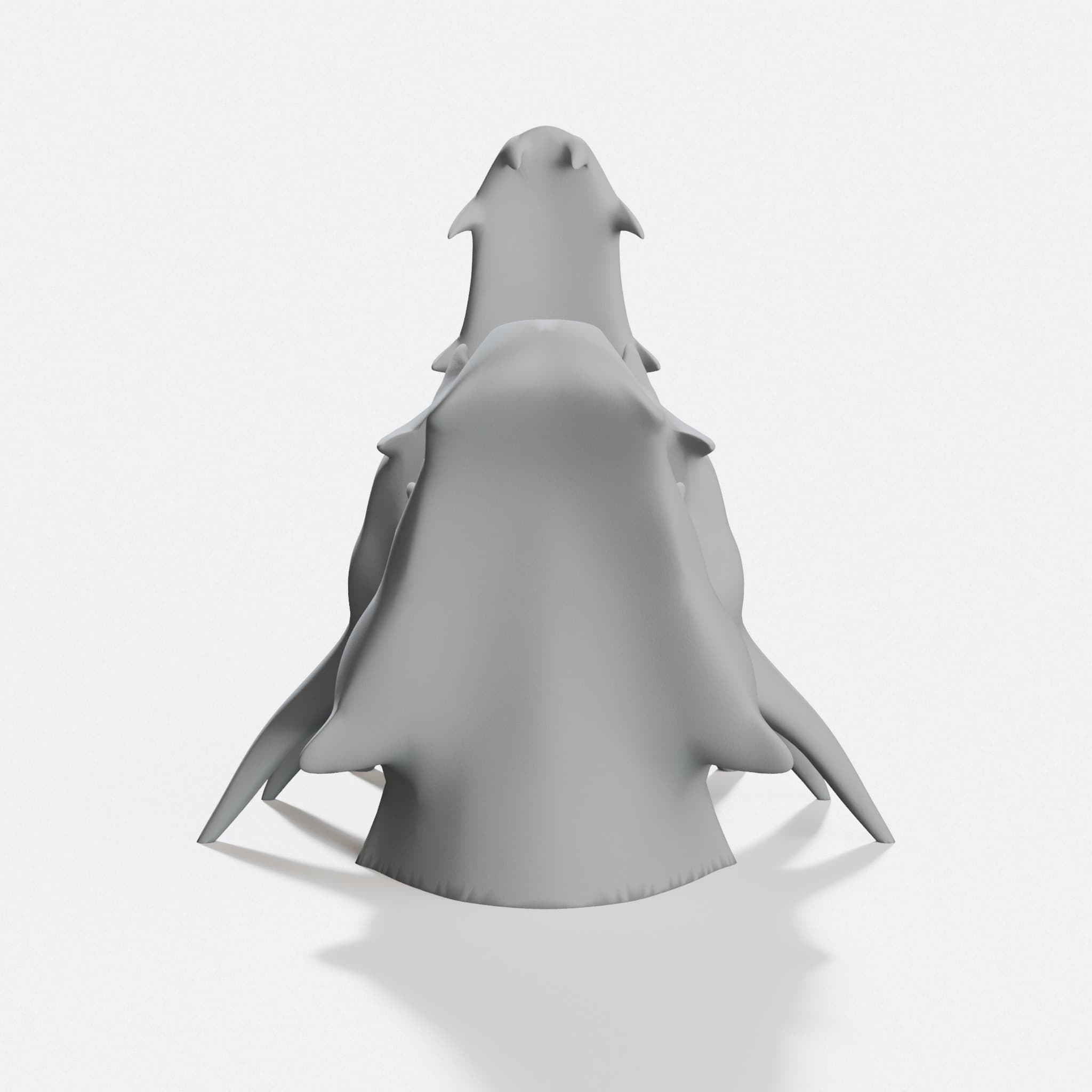 Dragon Head 3D Printed Ornament with Hanging Loop, hero tilt