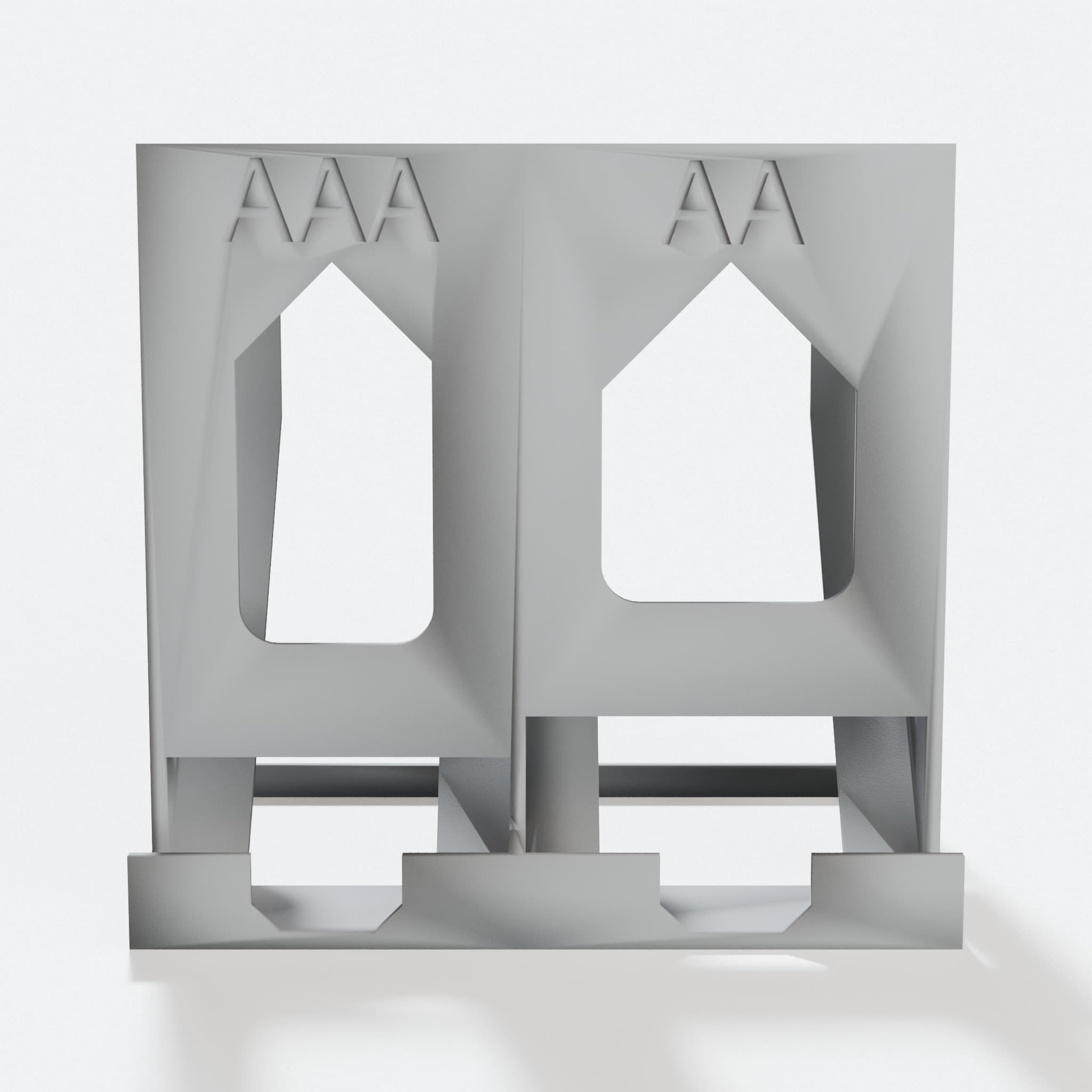 AA and AAA Battery Dispenser Organizer, hero tilt