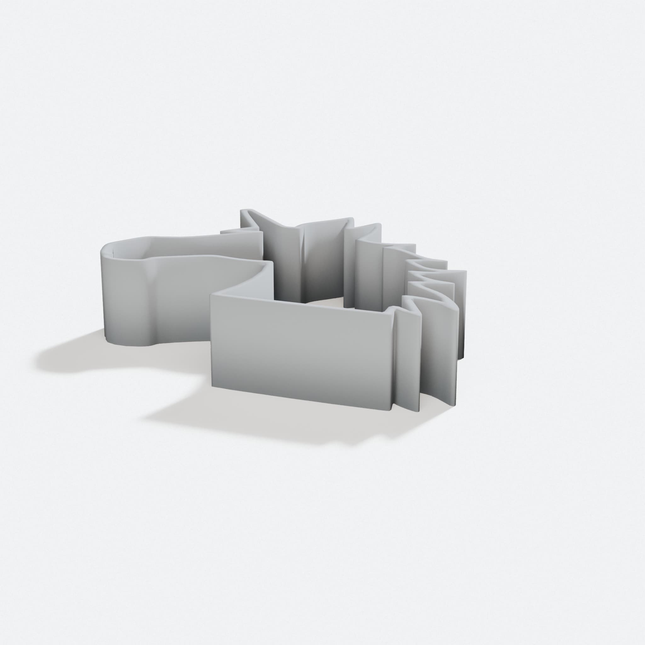 Unicorn Cookie Cutter, 3D Printed Kitchen Accessory, turn three quarter