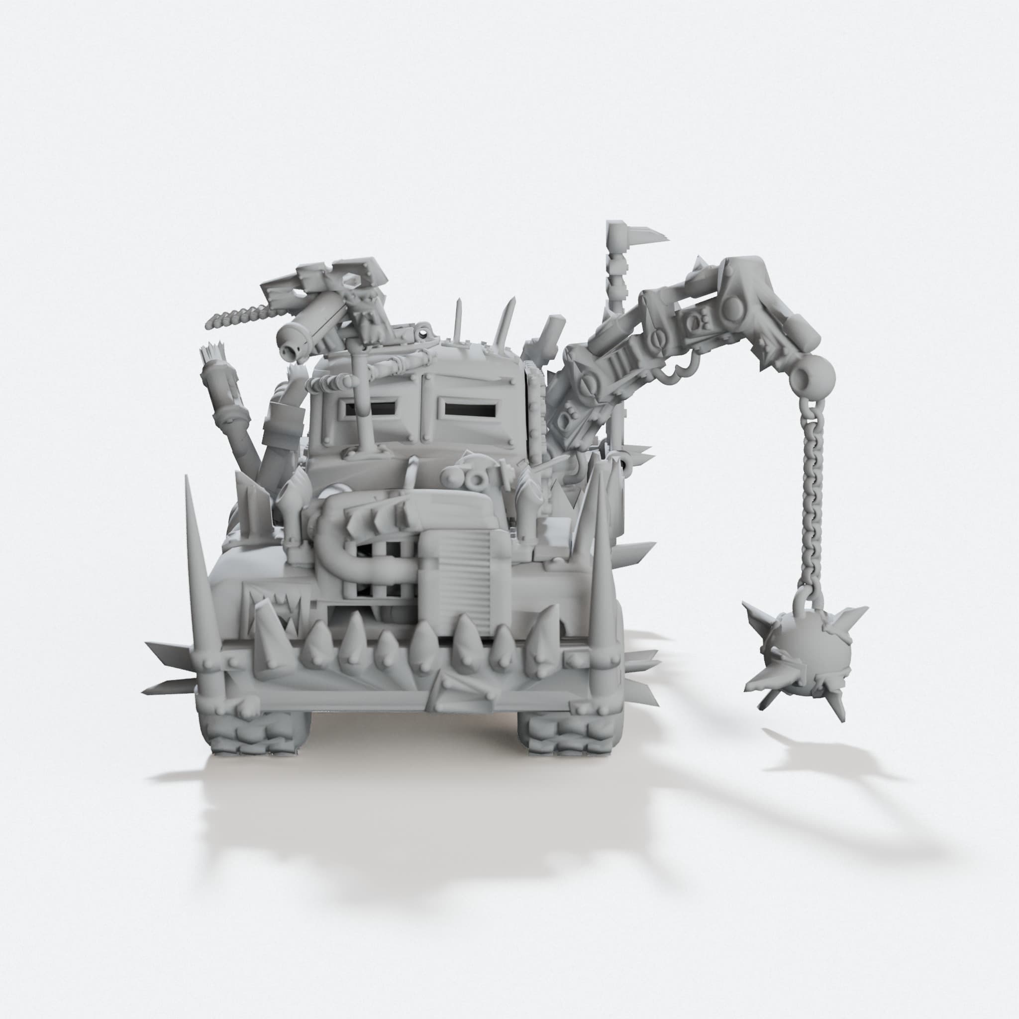 Scrap Trukk 3D Printed Toy Car Model, hero tilt
