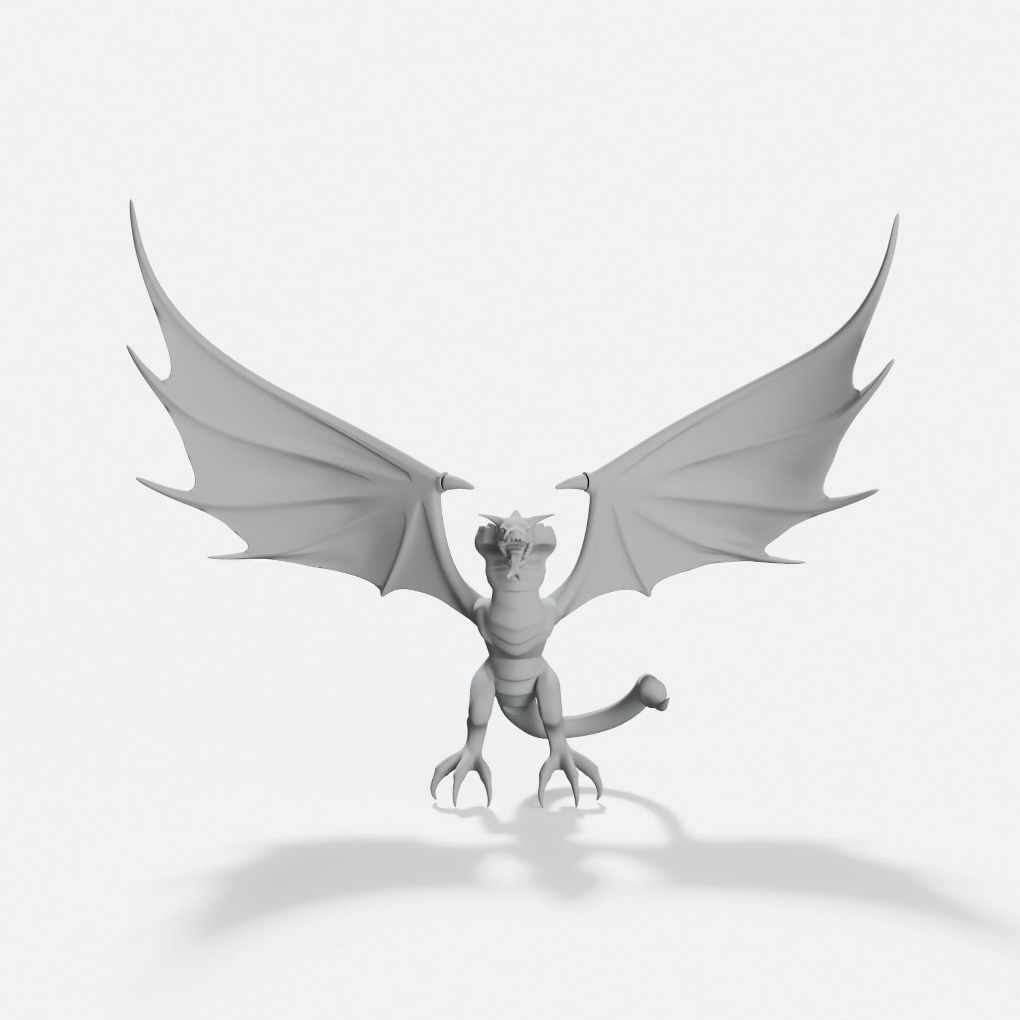 Wyvern 3D Printed Toy Dragon Figure, hero tilt