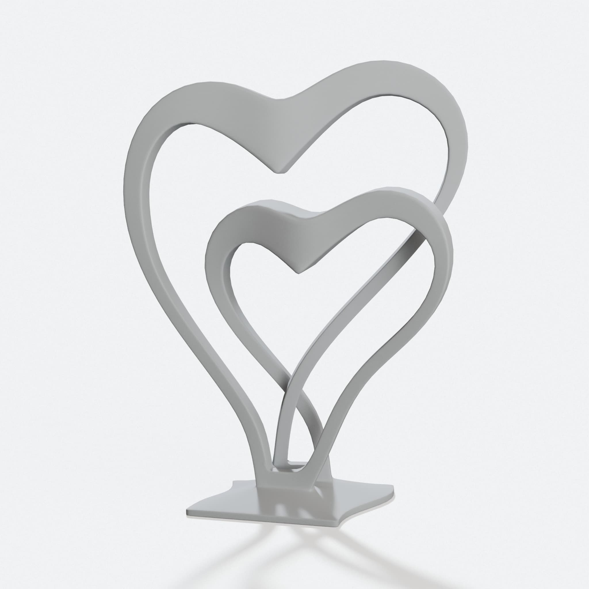 Endless Loop Heart Sculpture for Valentines Decor, hero tilt