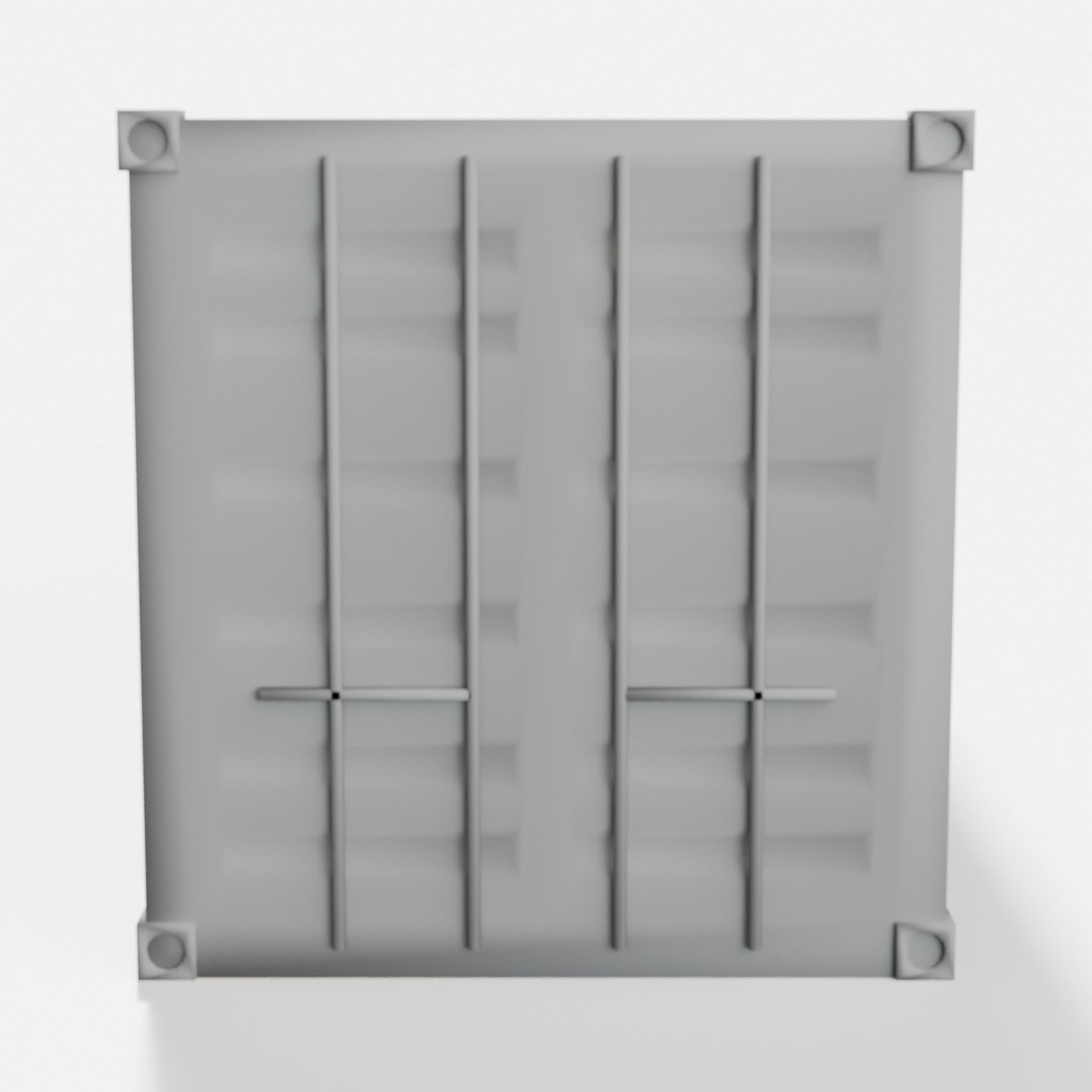 3D Printable Shipping Containers 20 & 40 Foot Scale Models, hero tilt