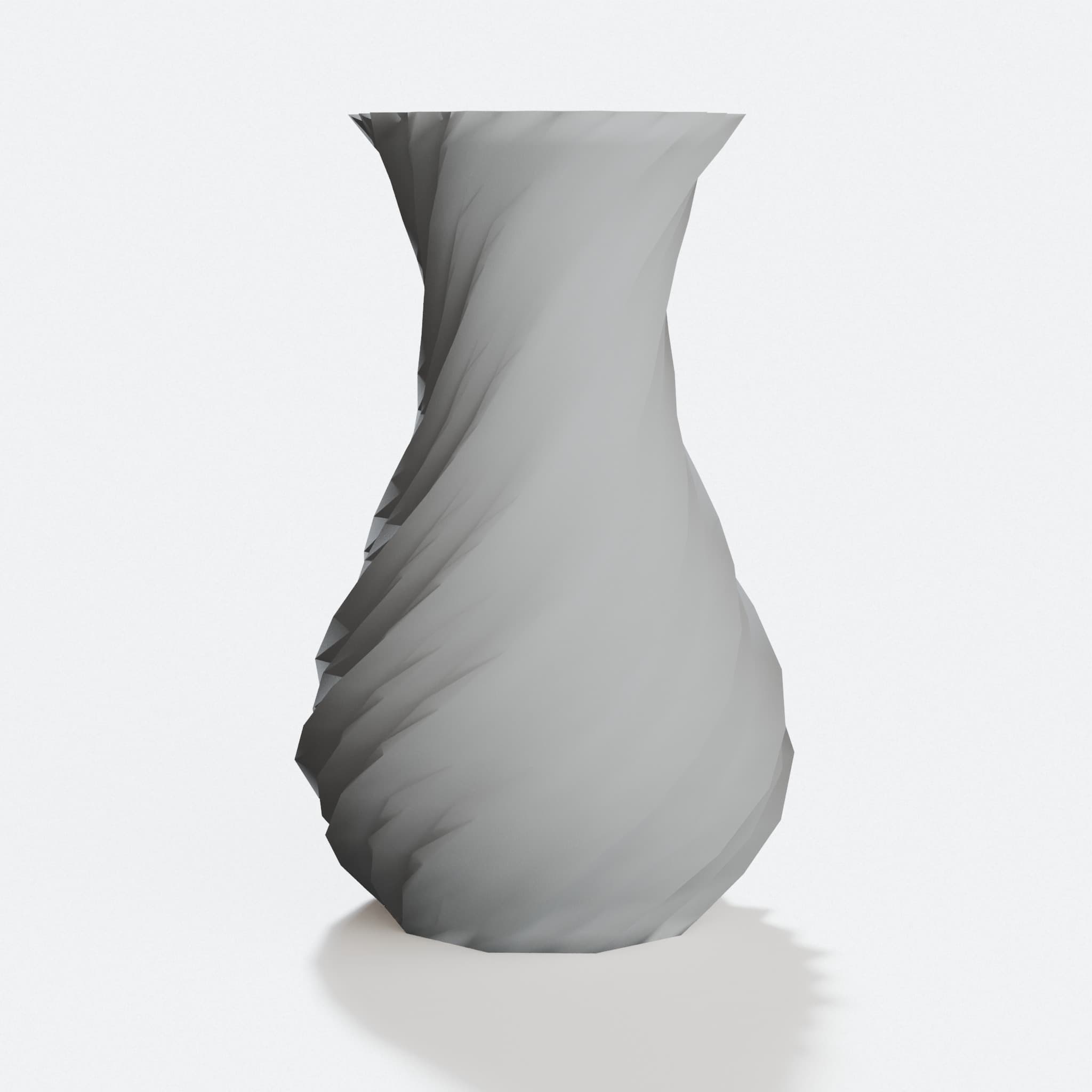 Spiral Vase, 3D Printed Home Decor Flower Holder, hero tilt