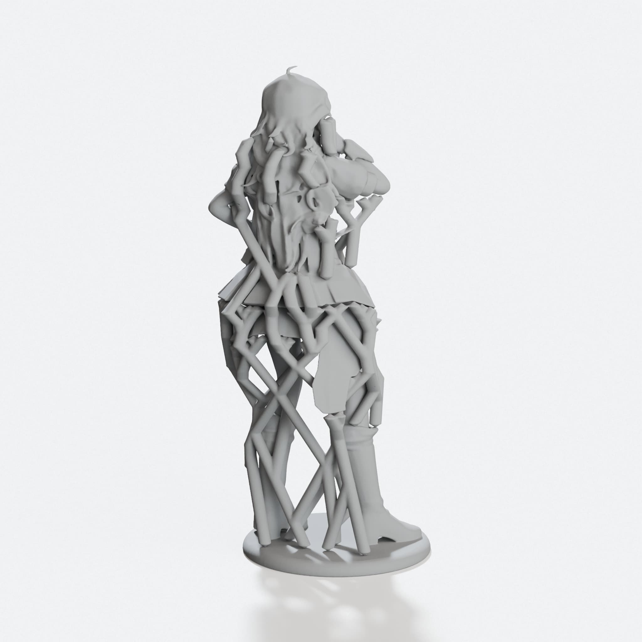 Yang Xiao Long 3D Printed Toy Figure from RWBY, hero tilt