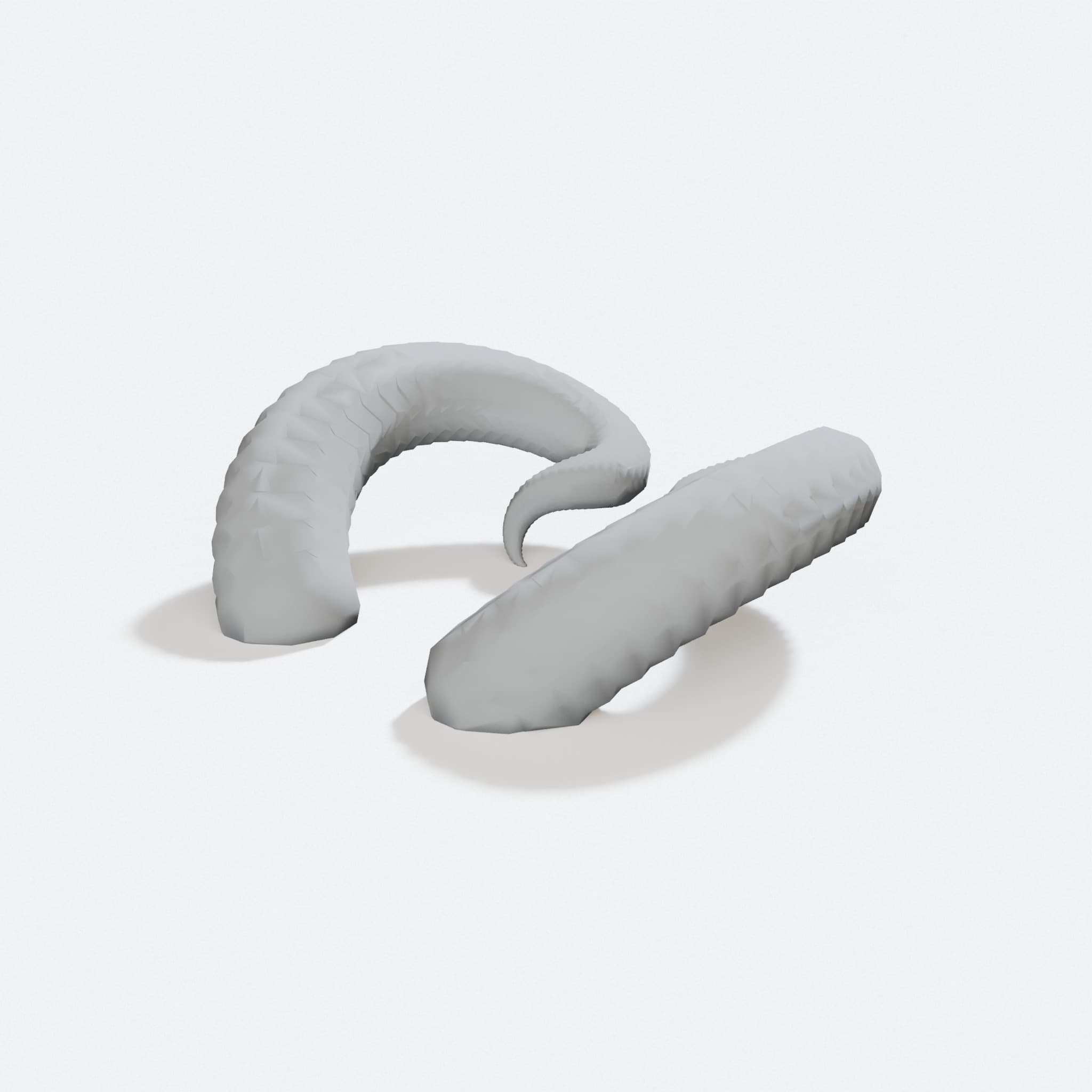 3D Printed Devil Horns for Cosplay and Halloween Costumes, turn three quarter
