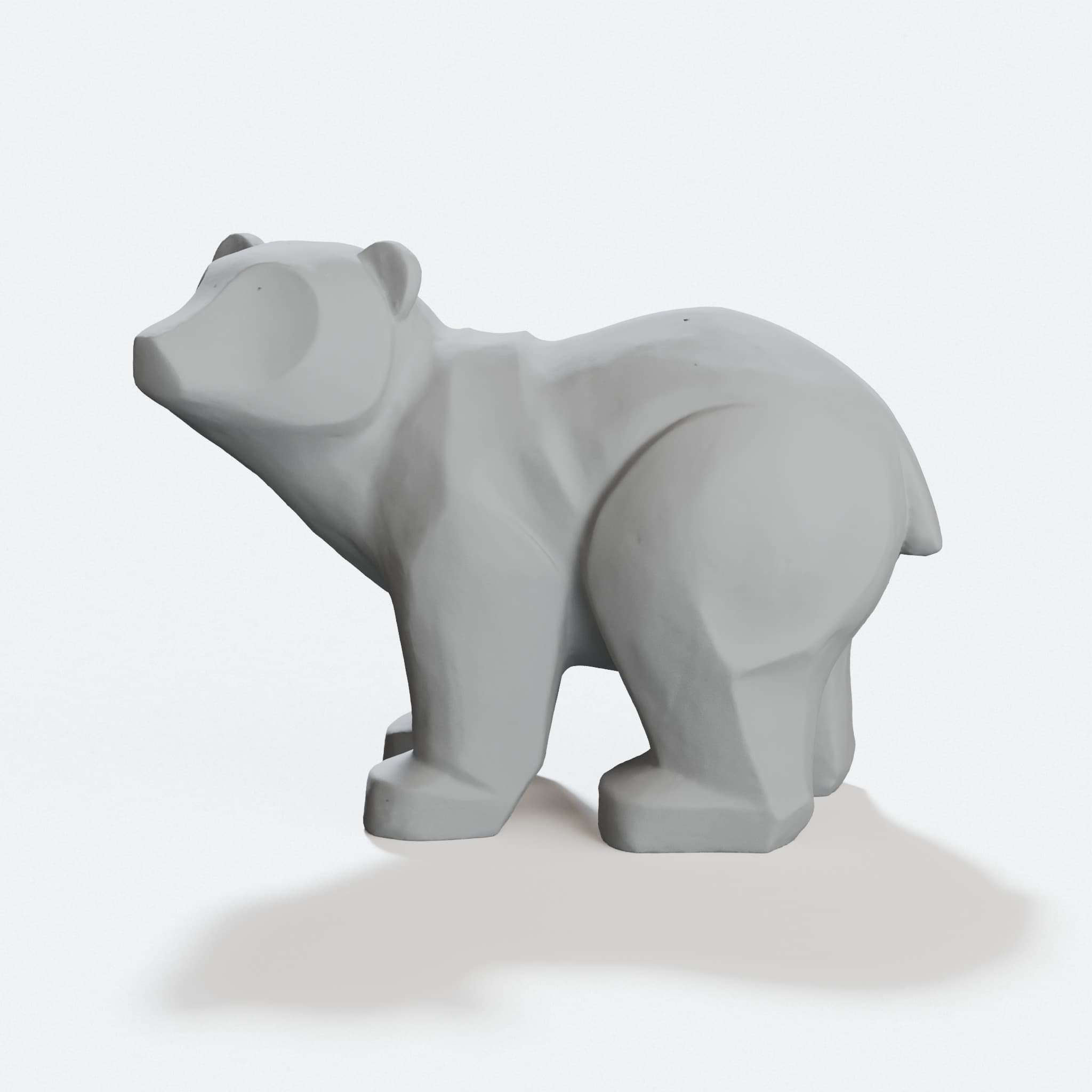 3D Printed Ornamental Bear Figurine, hero tilt