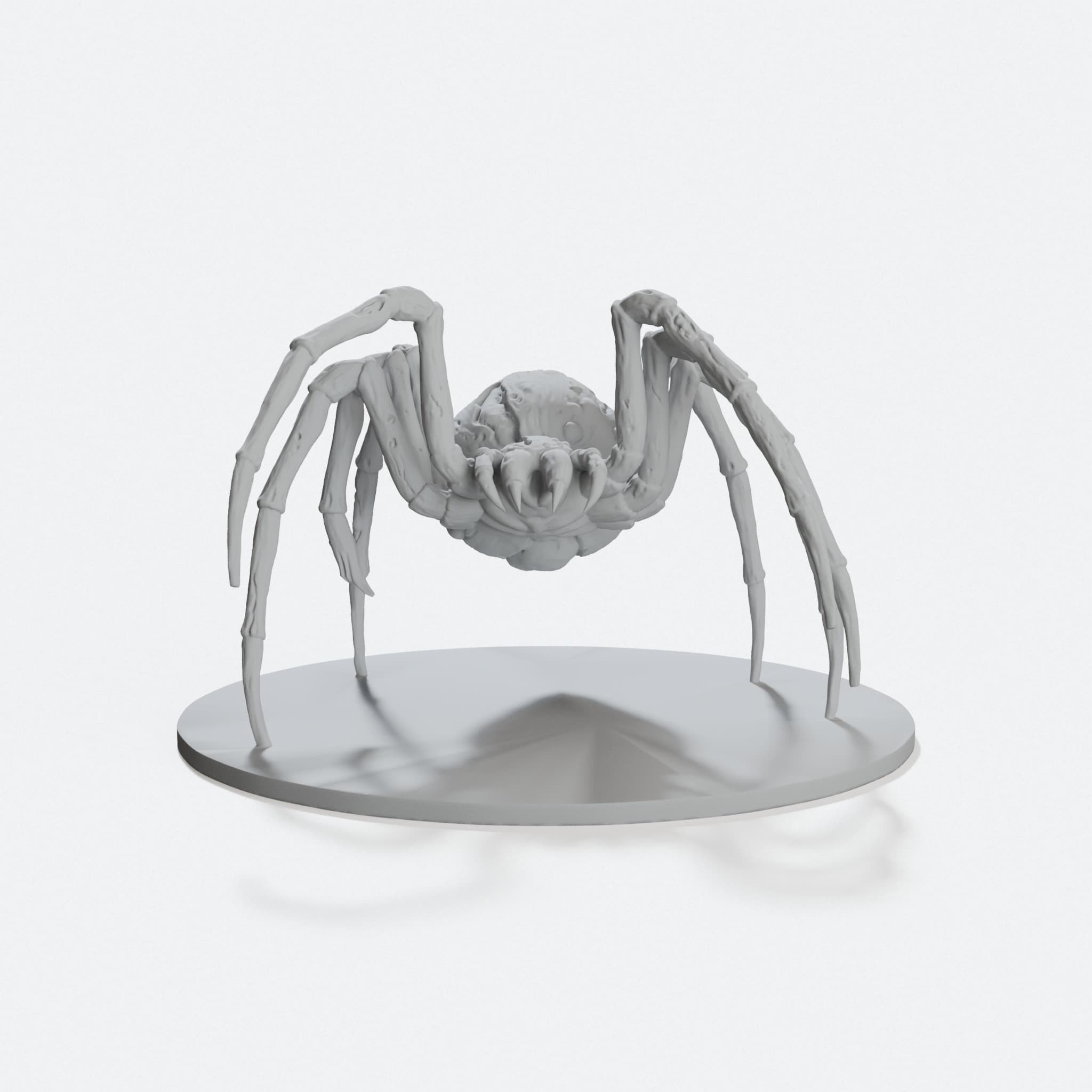 Undead Spider Tabletop Miniature for D&D, hero tilt