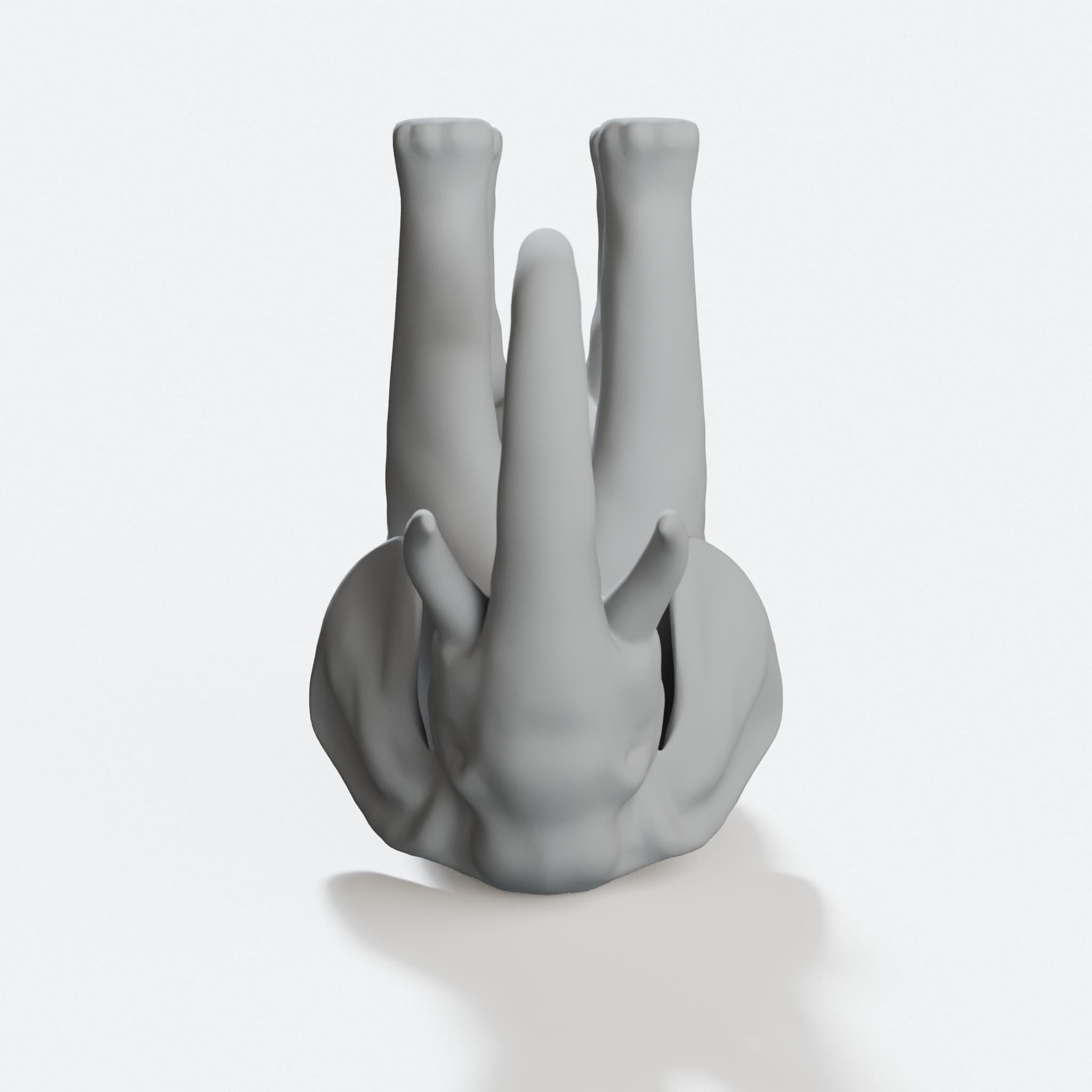 Elephant 3D Printable Toy Figure, hero tilt