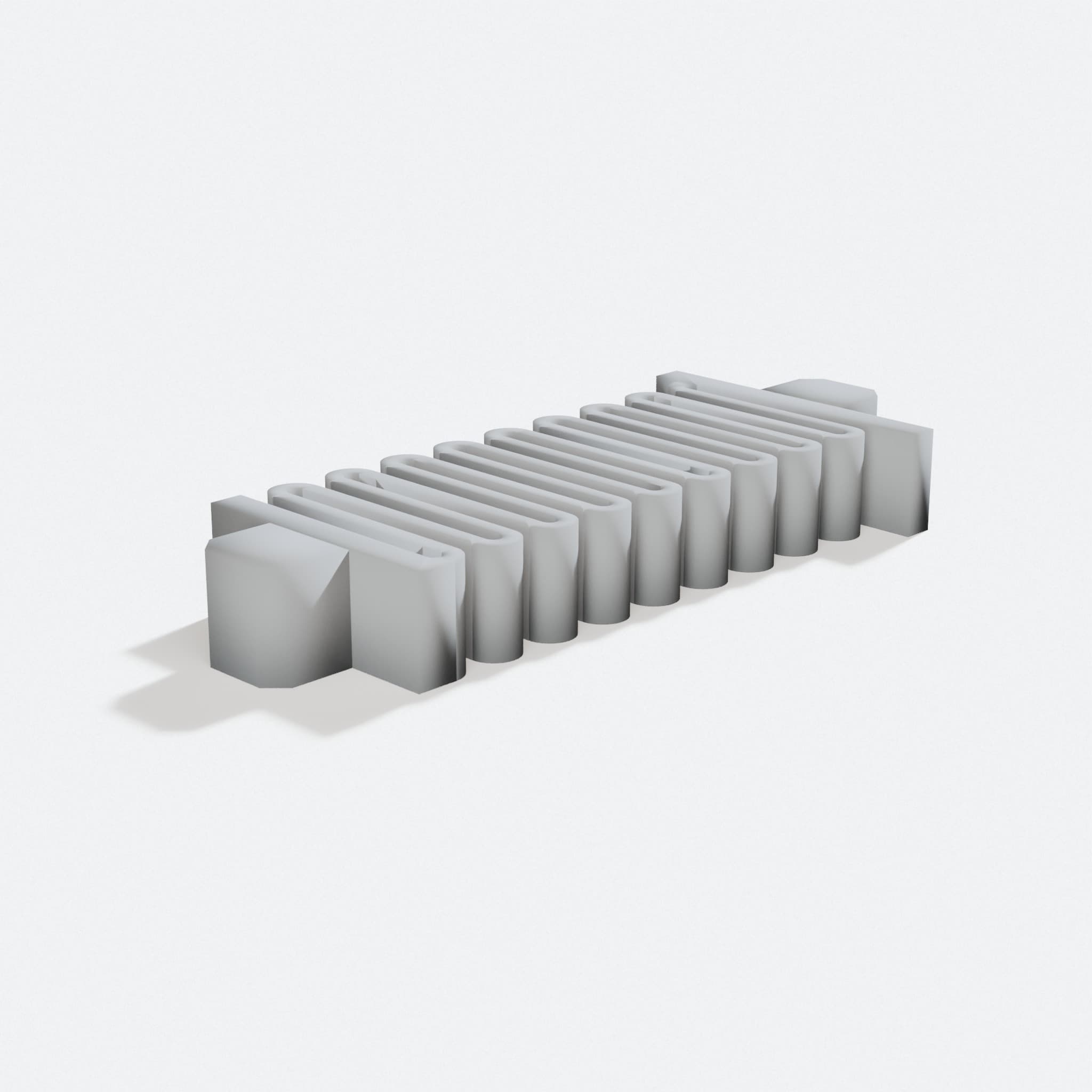 Parametric Bobblehead Springs, 3D Printed Toys, turn three quarter