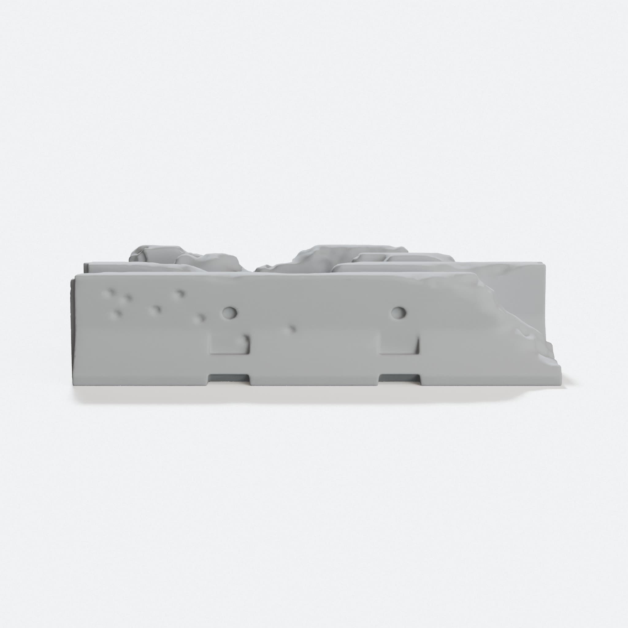 Jersey Barrier Terrain Set for 28mm Wargames, hero tilt