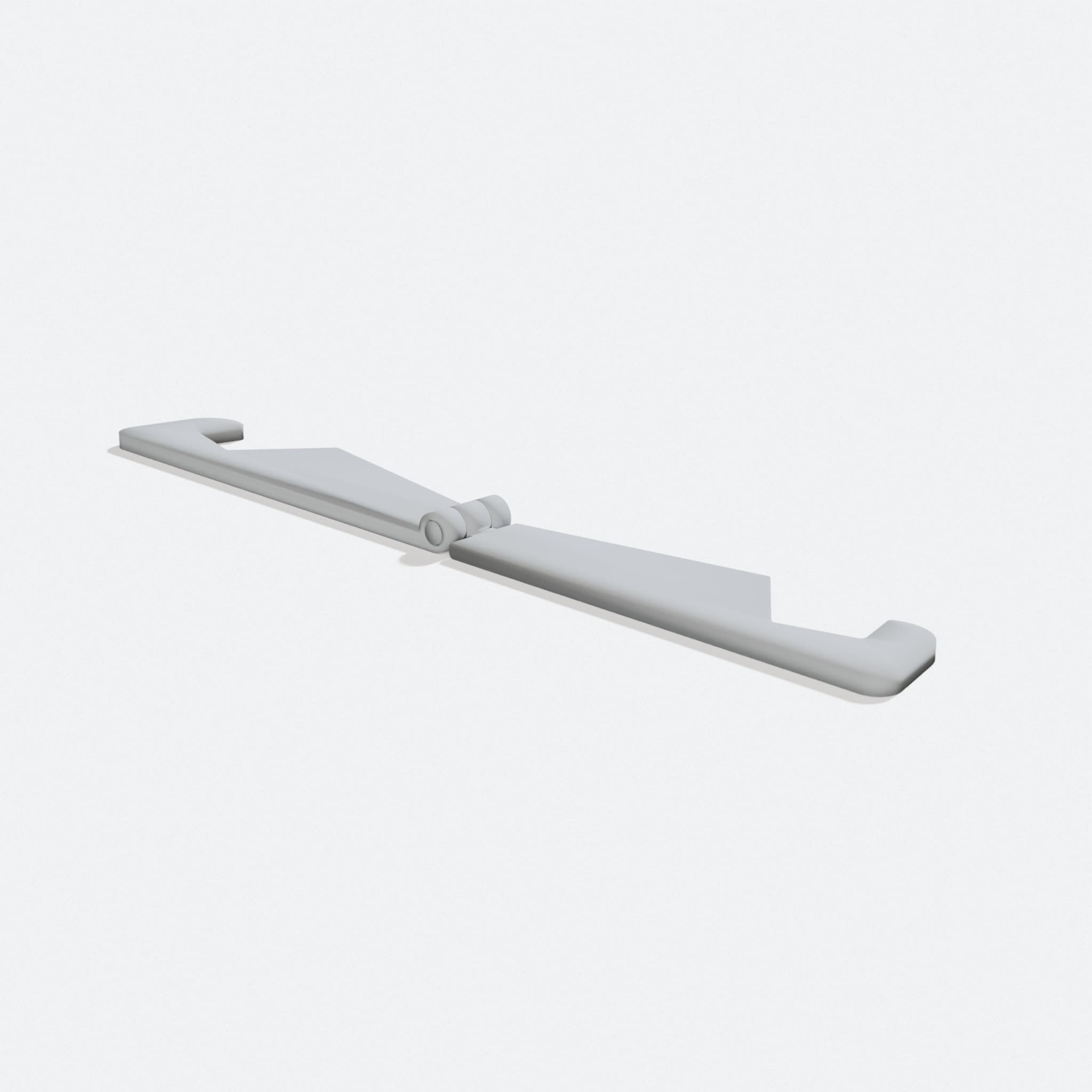 Foldable 3D Printed Phone Stand with Adjustable Angle, turn three quarter