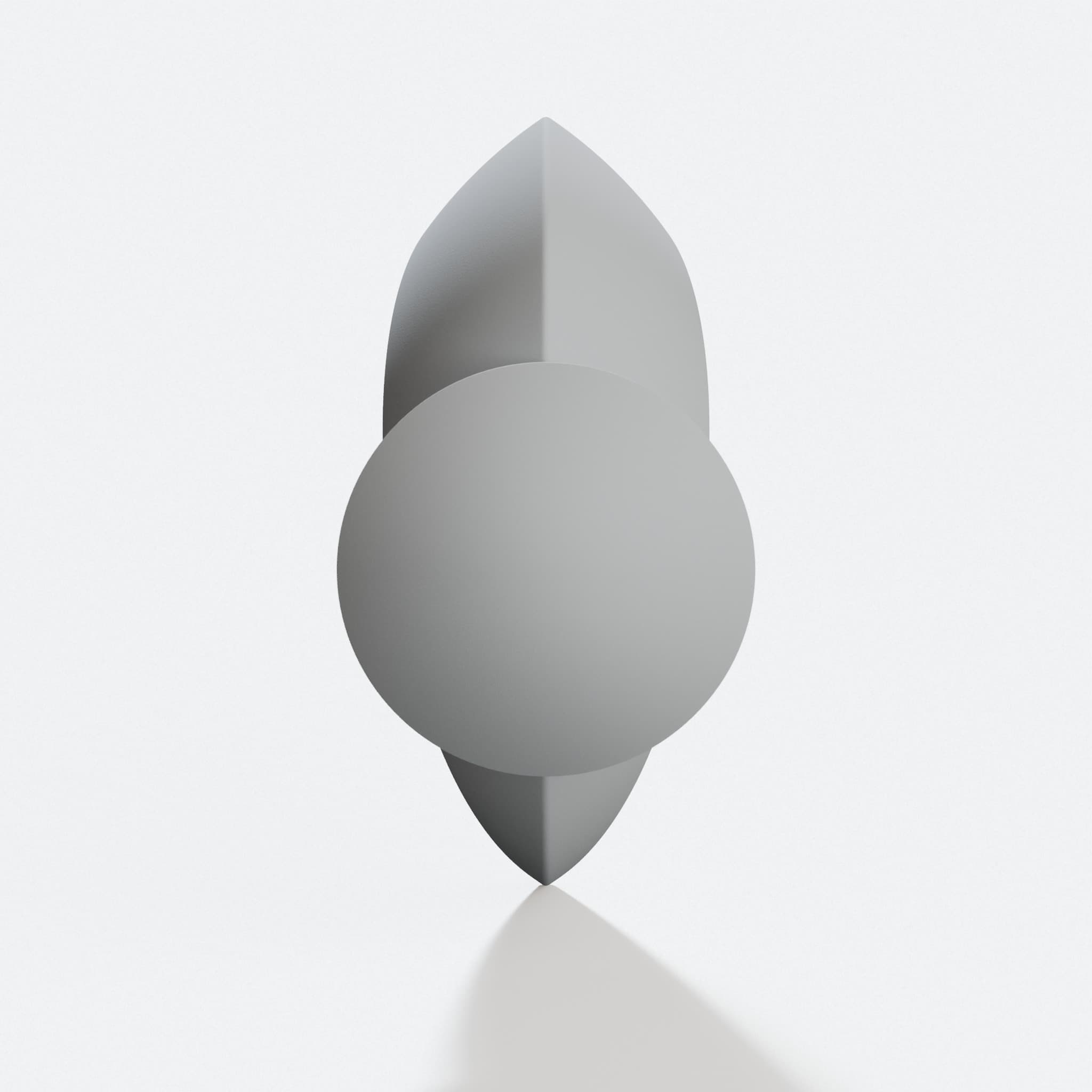 Moon Crescent 3D Printed Candle Holder, hero tilt