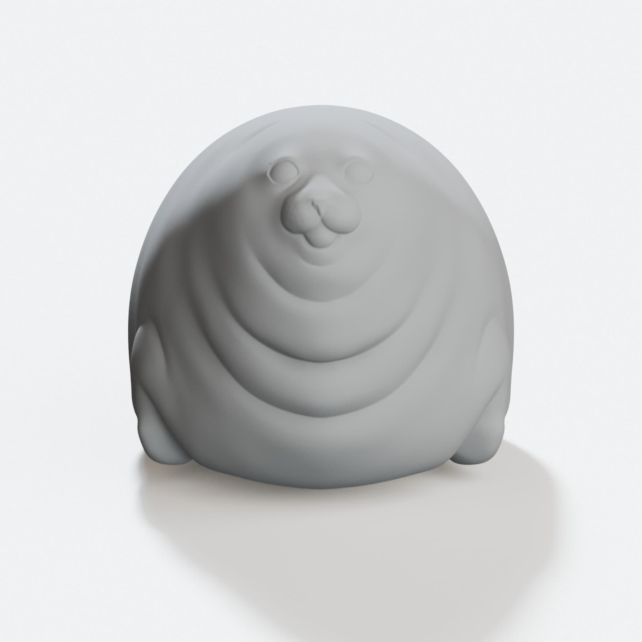 Fat Seal 3D Printed Toy, hero tilt