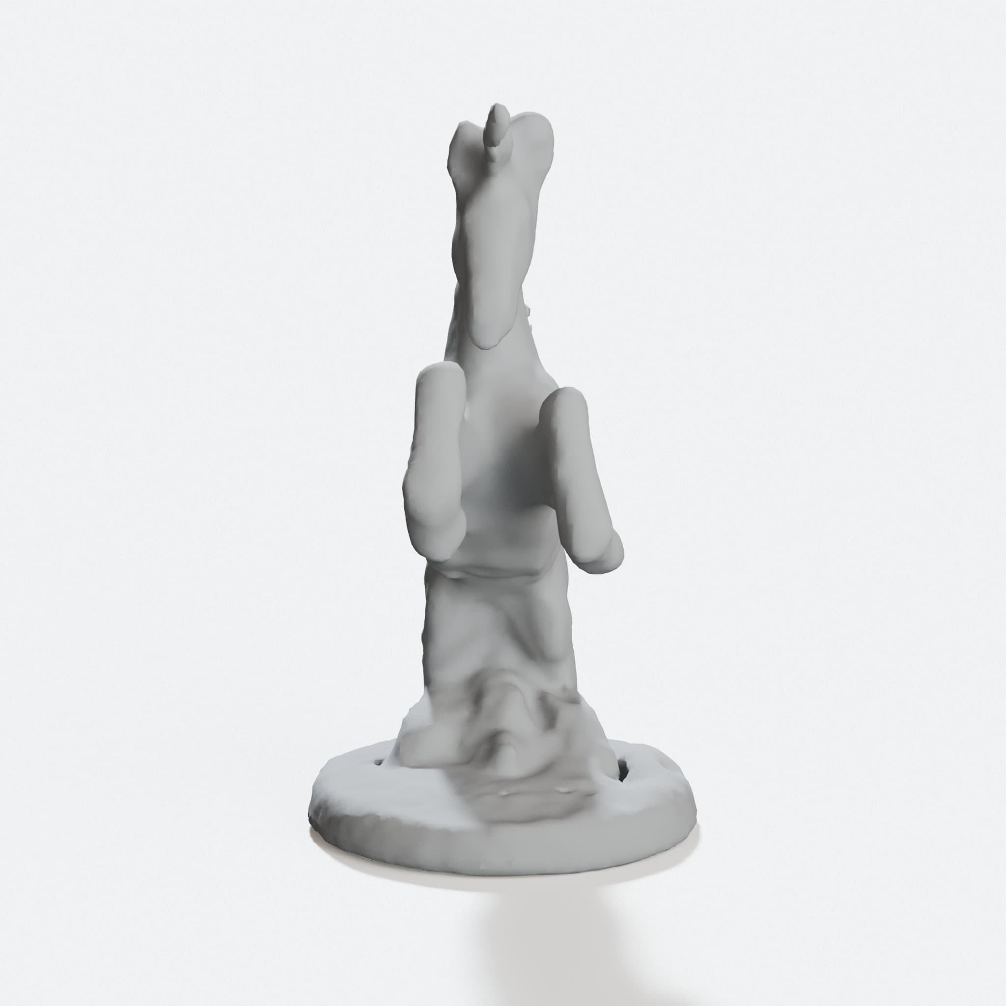 Unicorn 3D Printable Toy Figure, hero tilt