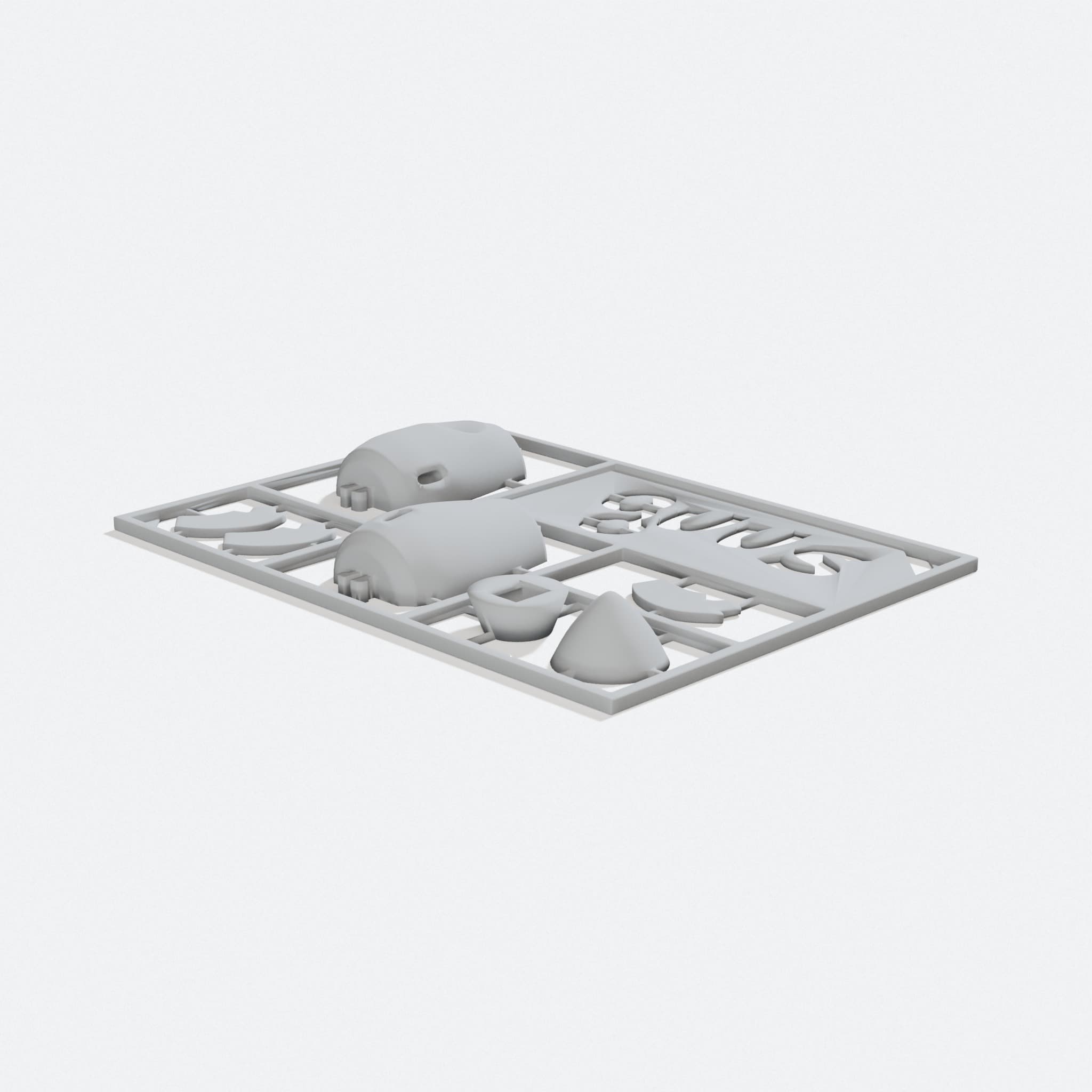 Guus' Rocket 3D Printed Toy Kit, turn three quarter