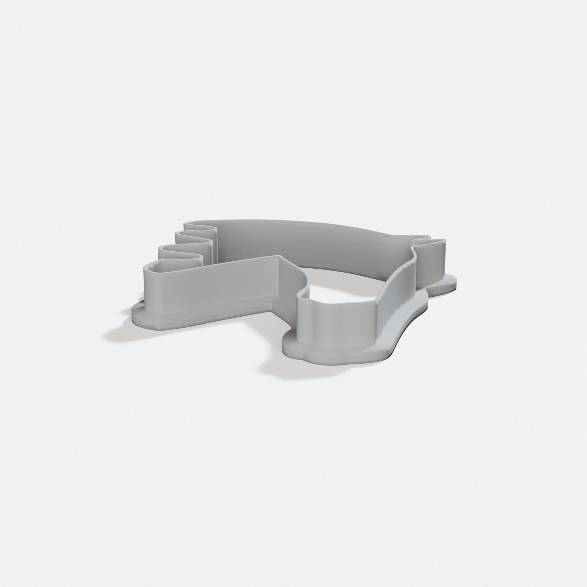 Horse Cookie Cutter, 3D Printed Kitchen Accessory, turn three quarter