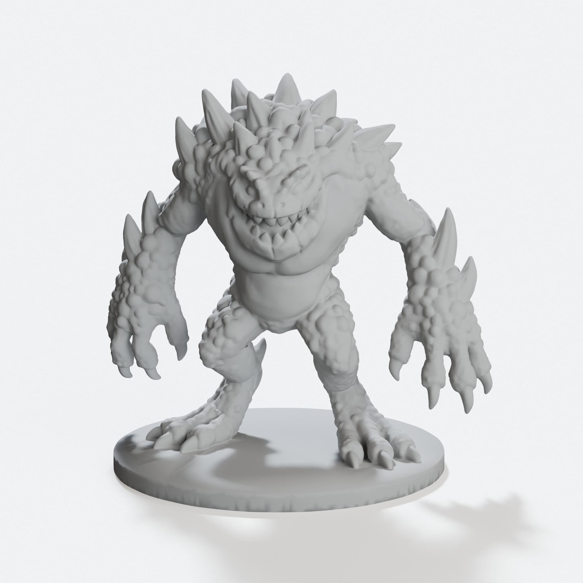Hezrou Demon Tabletop Miniature for D&D, hero tilt
