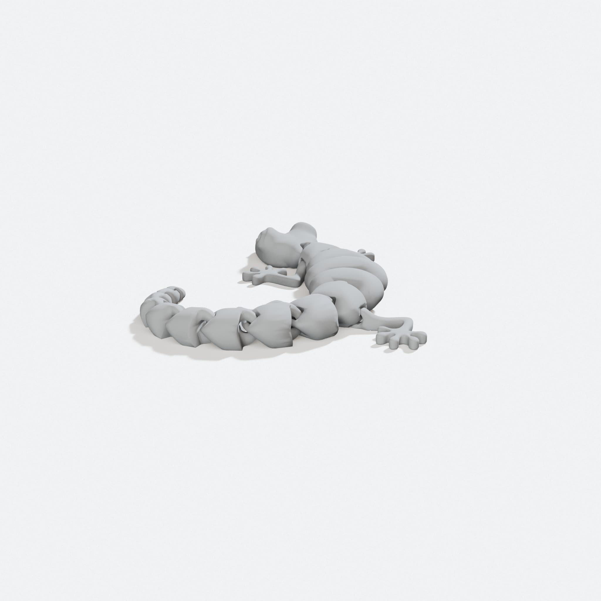 3D Printed Cat Toy Lizard with String Hole