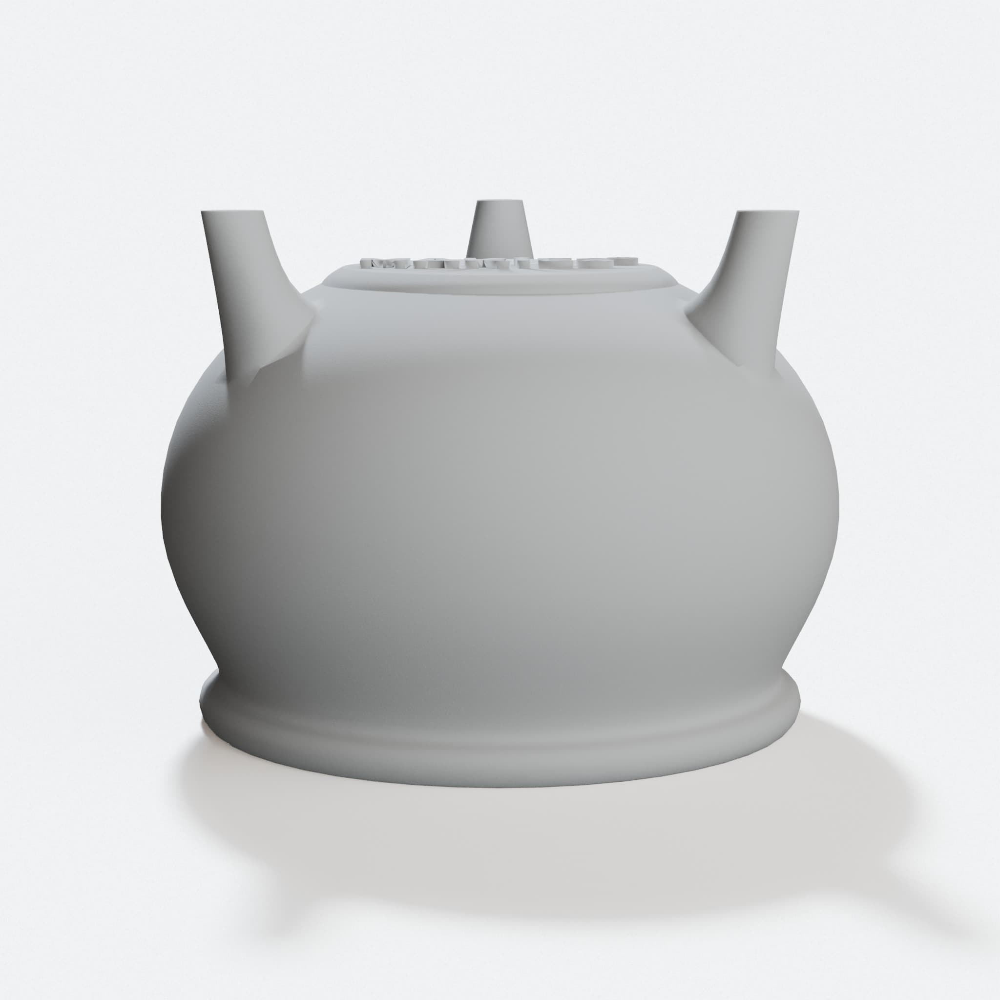 Witch Cauldron 3D Printed Ornament, Easy Print Design, hero tilt