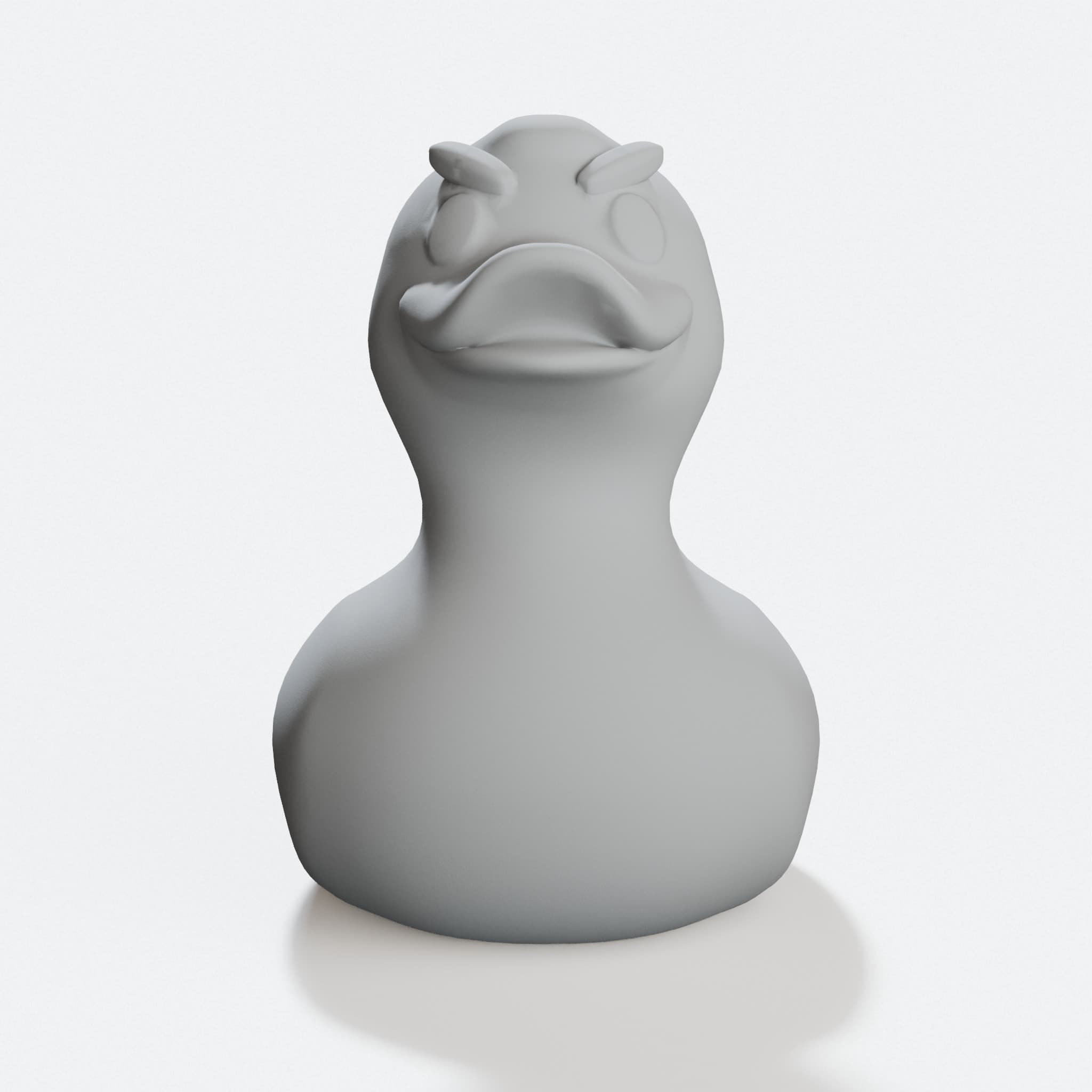 Angry Rubber Duck 3D Printed Toy, hero tilt