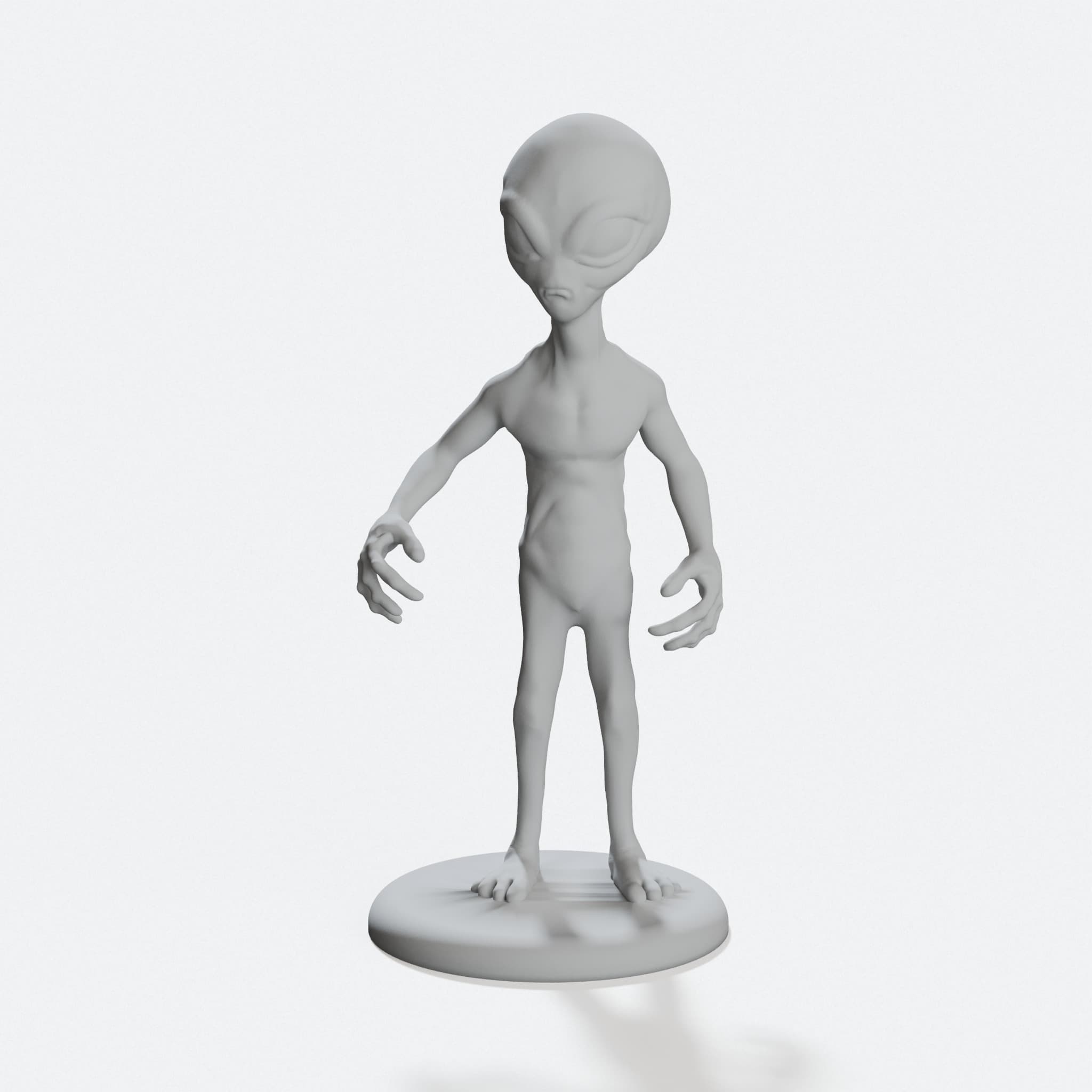 Alien Toy Figure - 3D Printed Collectible, hero tilt