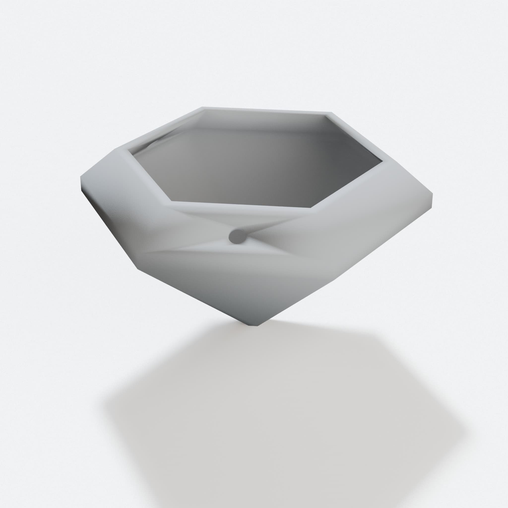 Diamond Hanging Planter – 3D Printed Home Decor, hero tilt