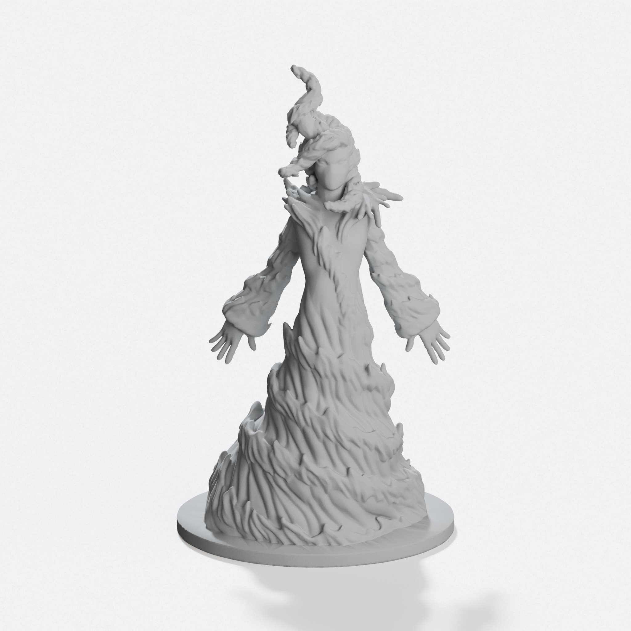 Water Elemental 3D Printed Toy for Tabletop Games, hero tilt
