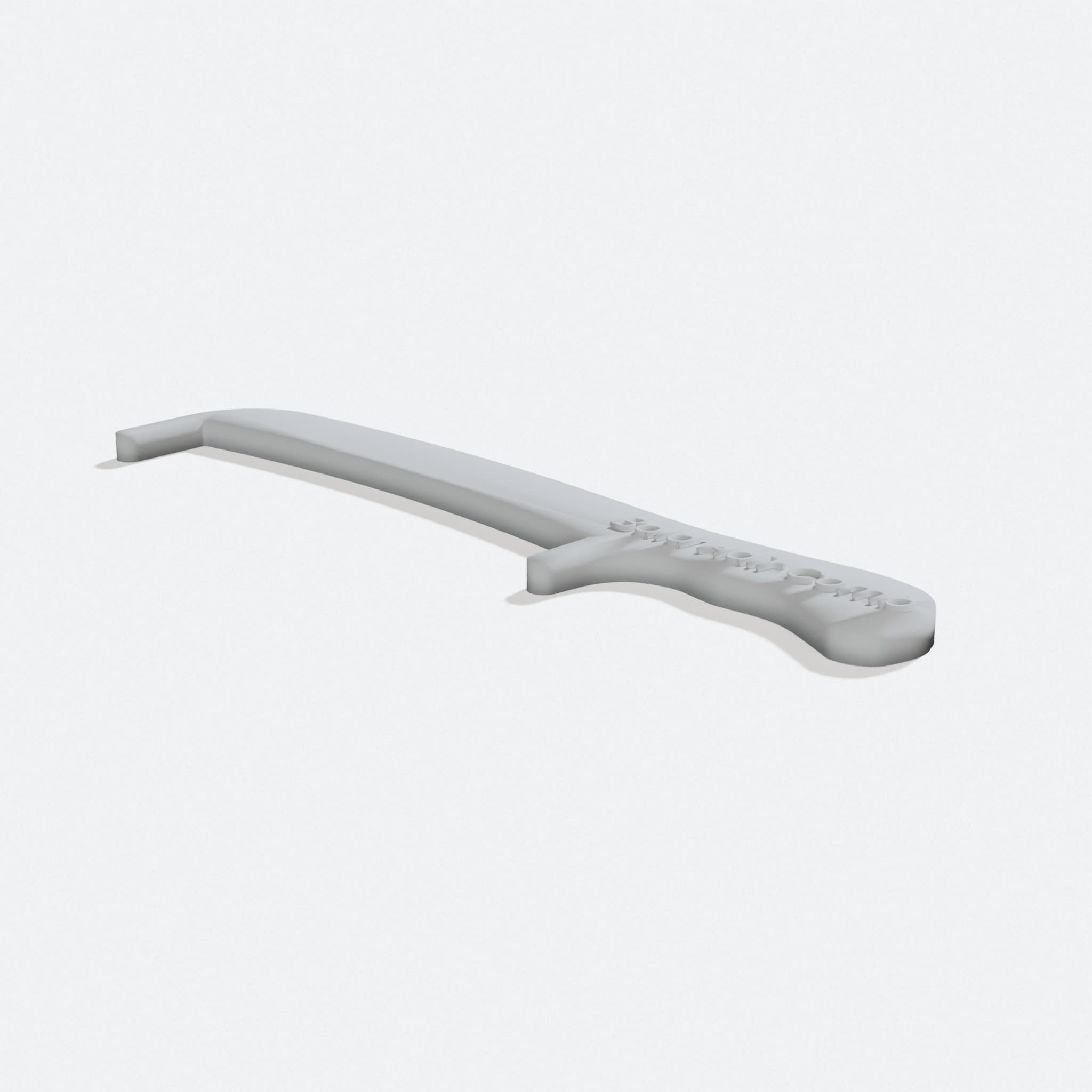 Bald Hair Comb 3D Printed Toy and Prank Gift, turn three quarter