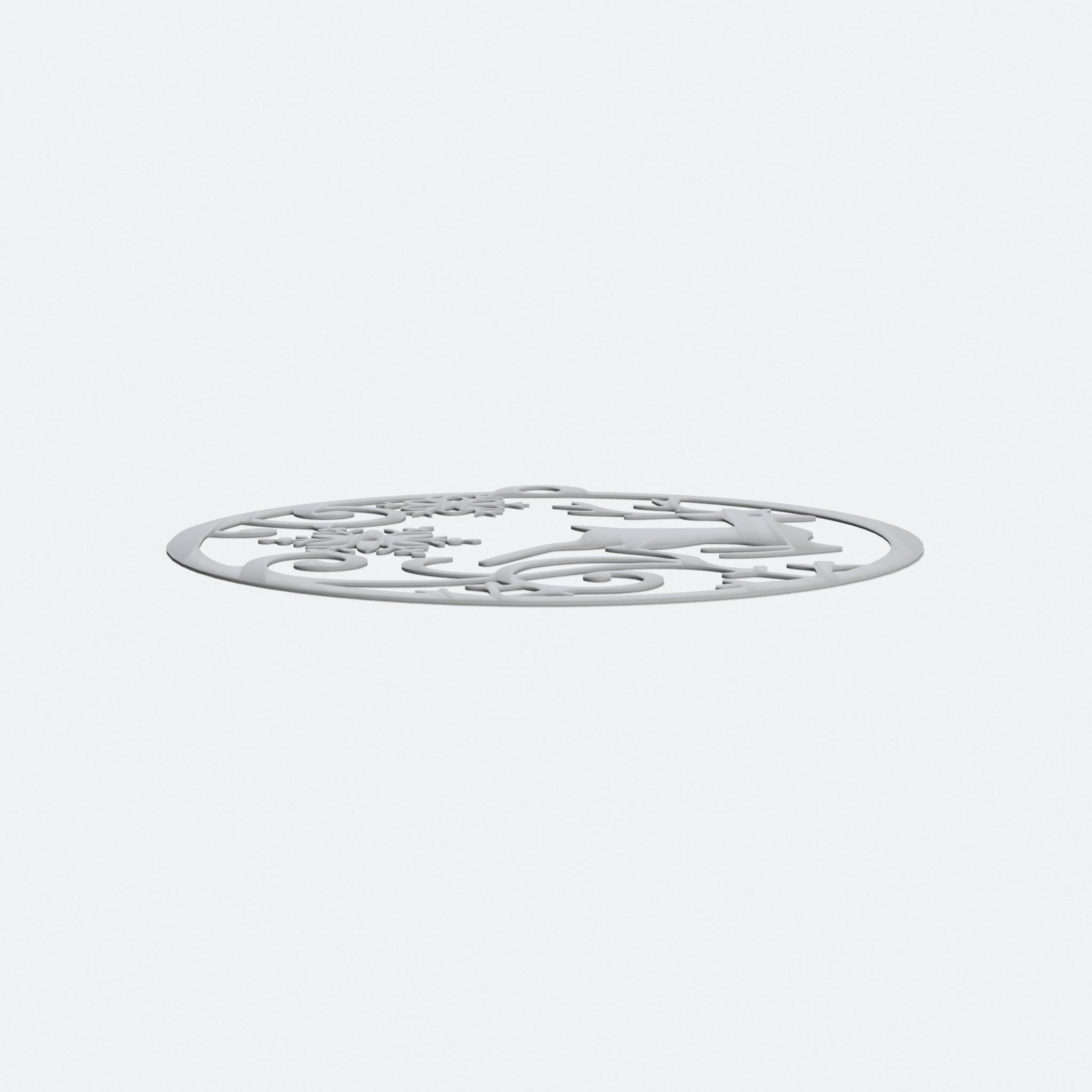 Reindeer with Snowflakes Christmas Decoration, hero tilt