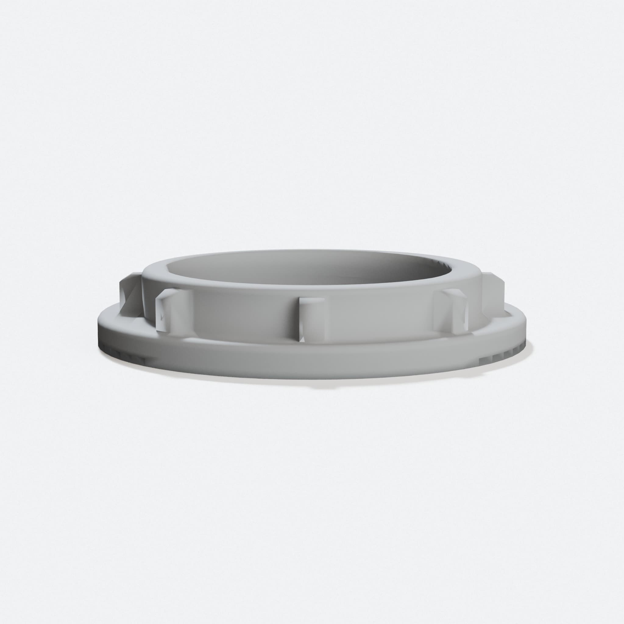 E27 Lamp Shade Ring 40mm Thread 3D Printed, hero tilt