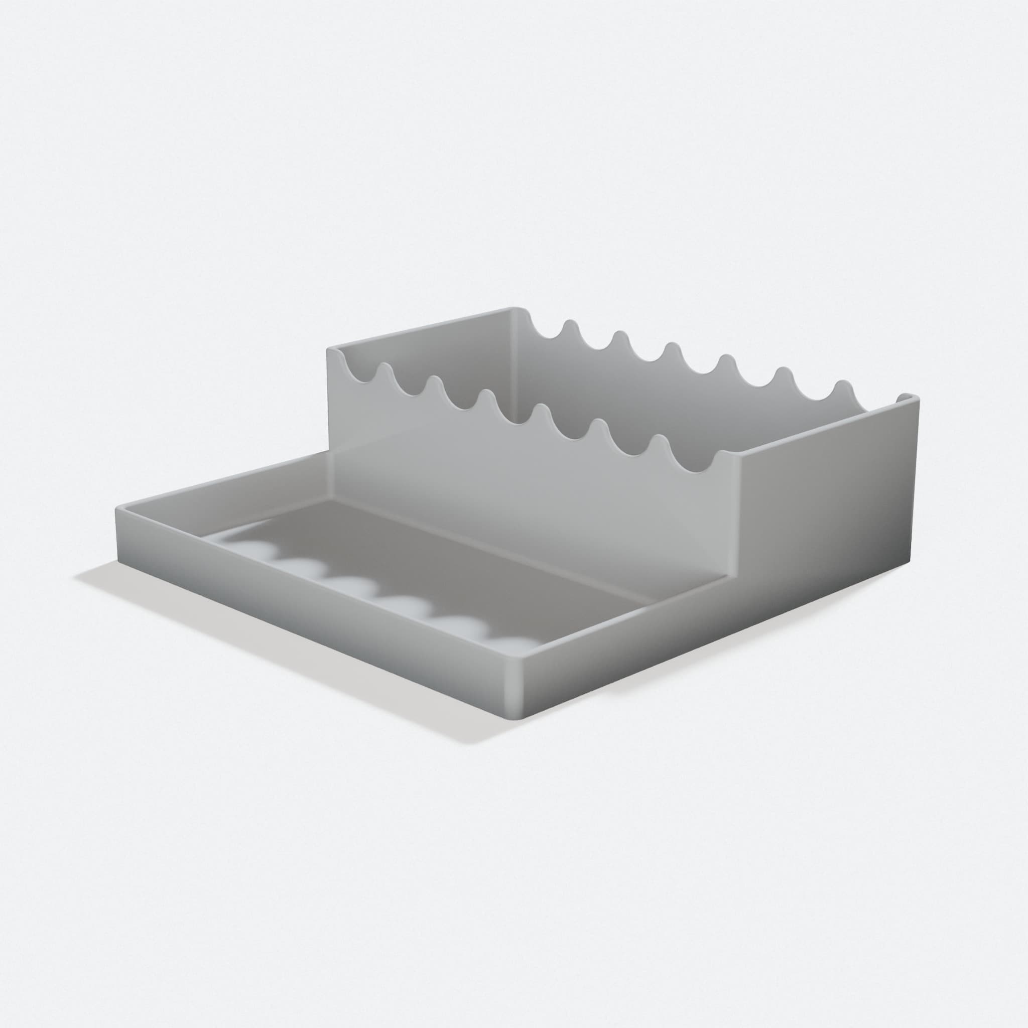 Paint Brush Holder with Built-In Water Tank, turn three quarter