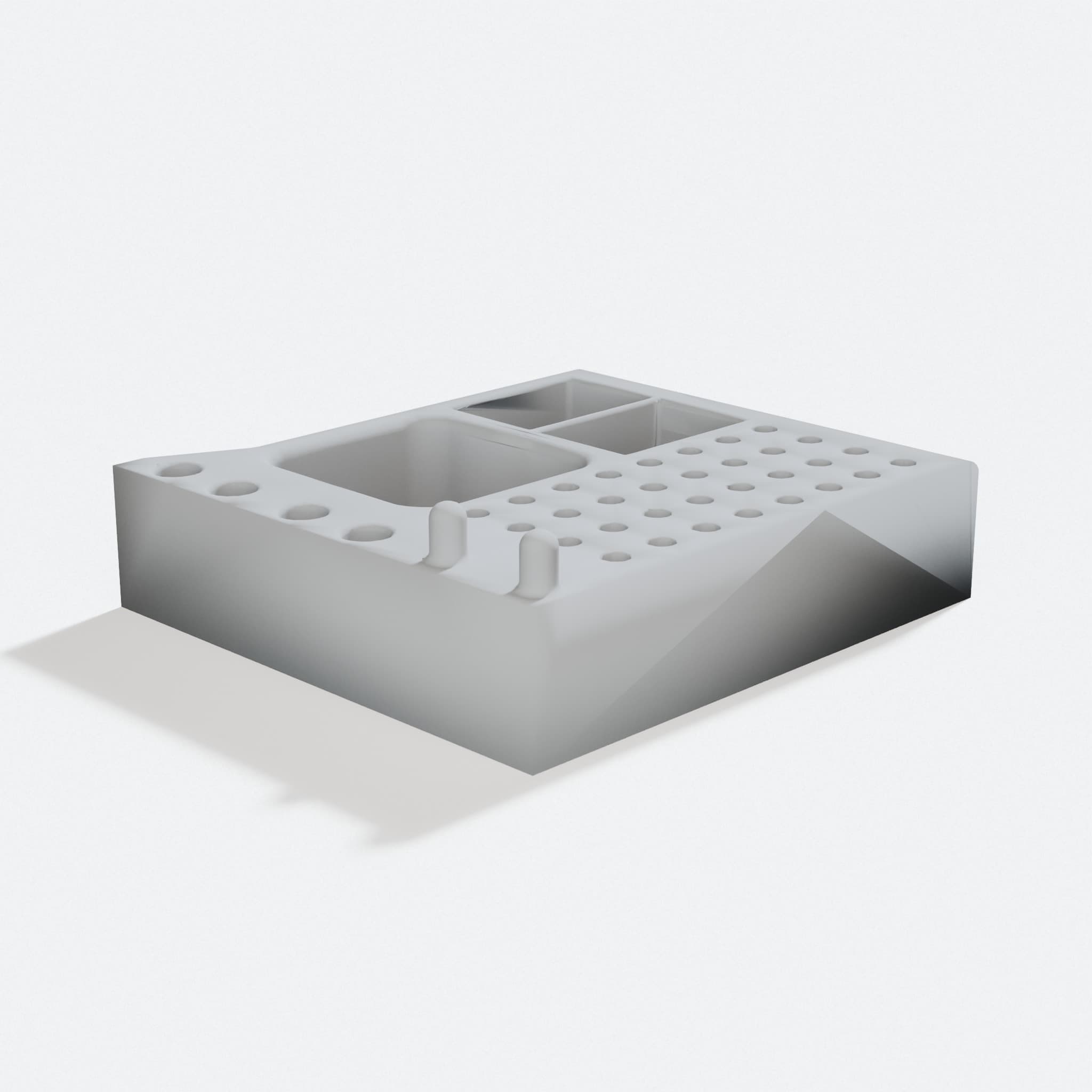 Compatible with Dremel Small Bit Organizer 3D Printed, turn three quarter