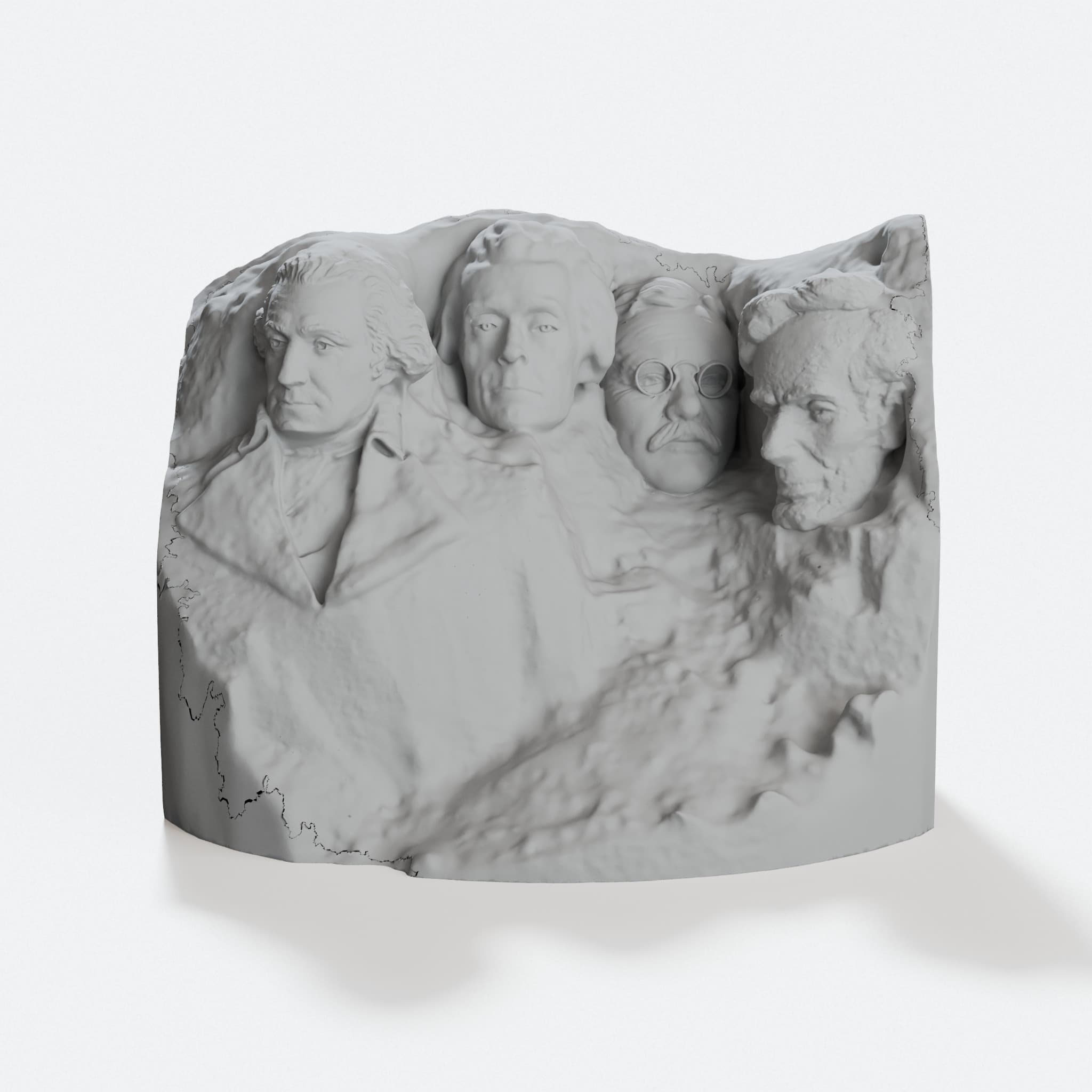 Stylized Mount Rushmore Sculpture, hero tilt
