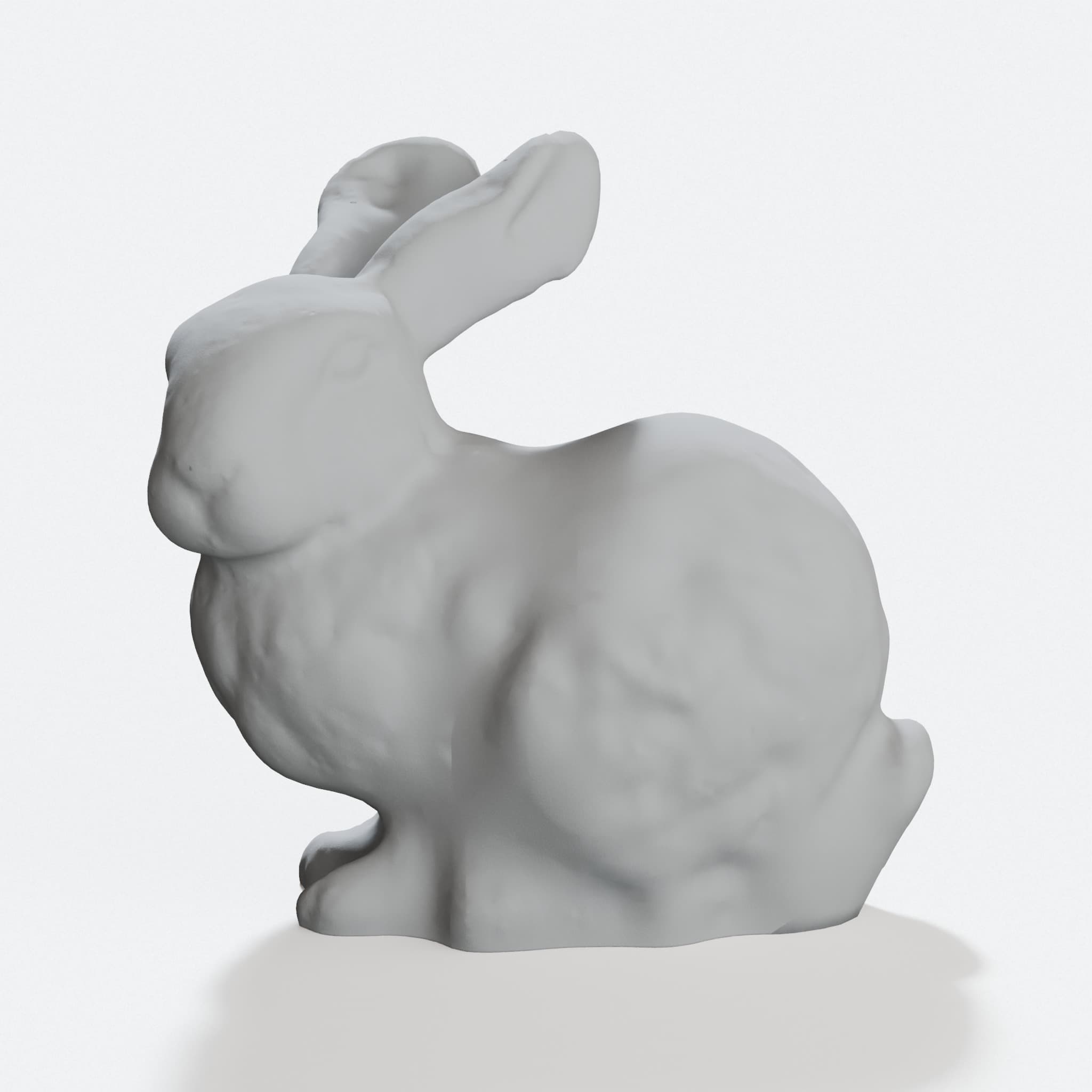 Stanford Bunny 3D Print File - Iconic Computer Graphics Model, hero tilt