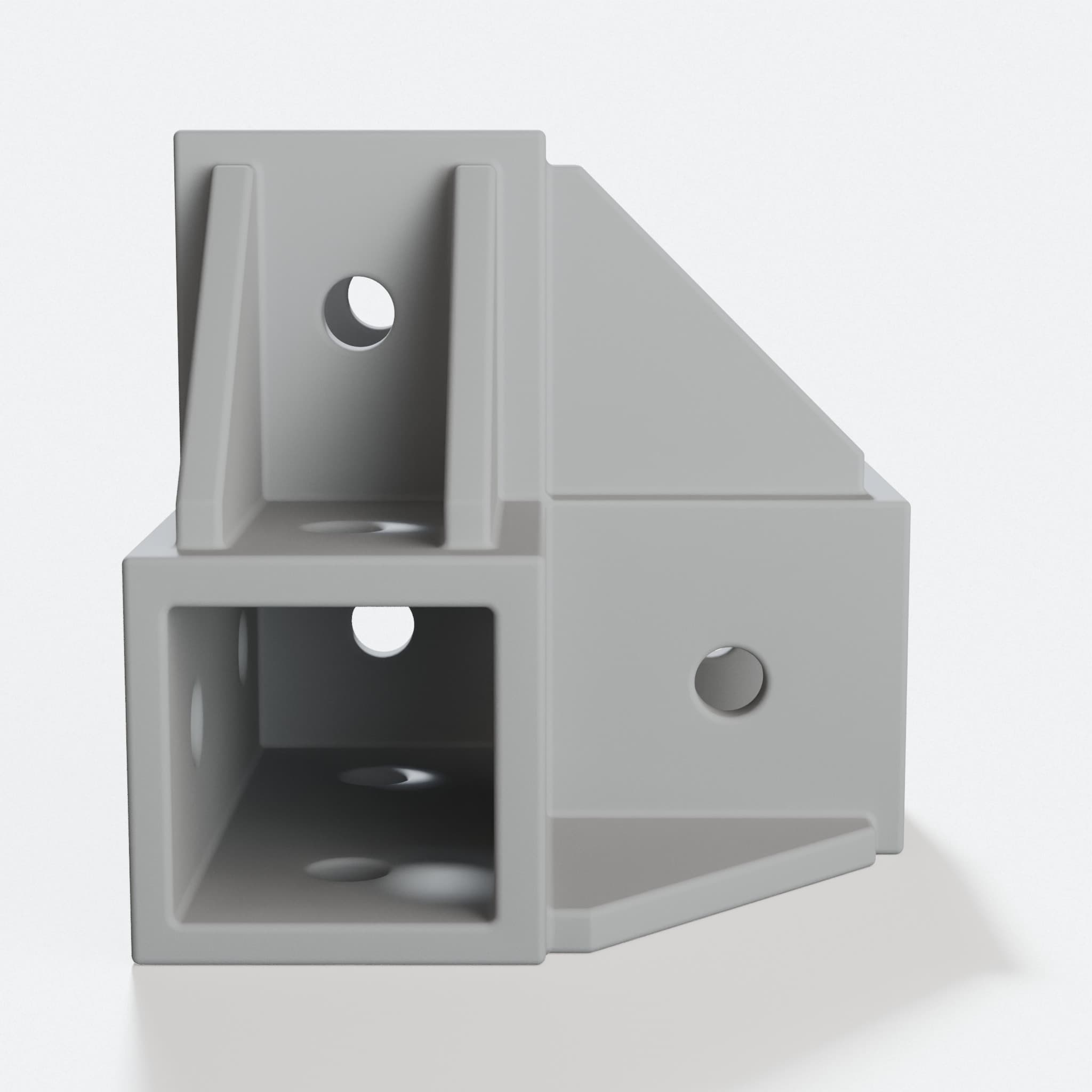 2020 Extrusion Corner Connector for 3D Printers, hero tilt