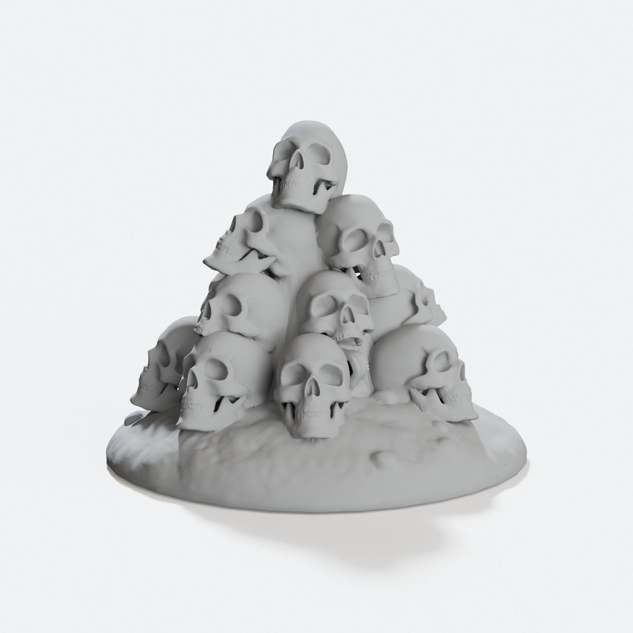 Pile of Skulls 3D Printed Toy, hero tilt