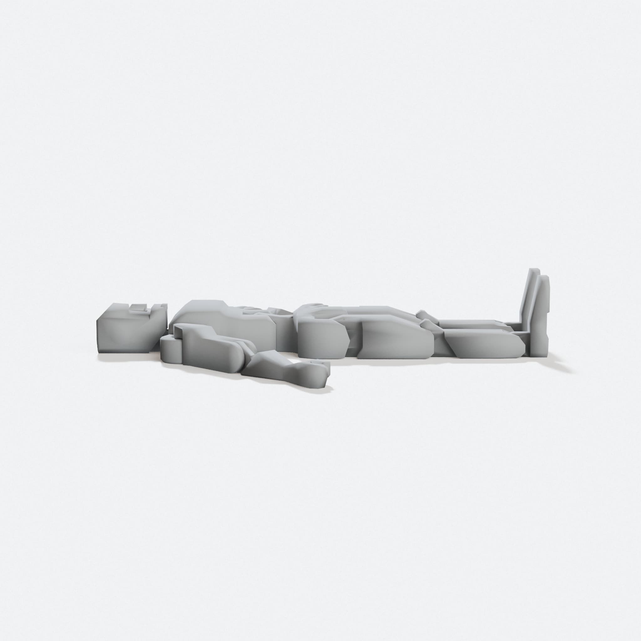 Articulated Robot Action Figure – 3D Printed Toy, hero tilt