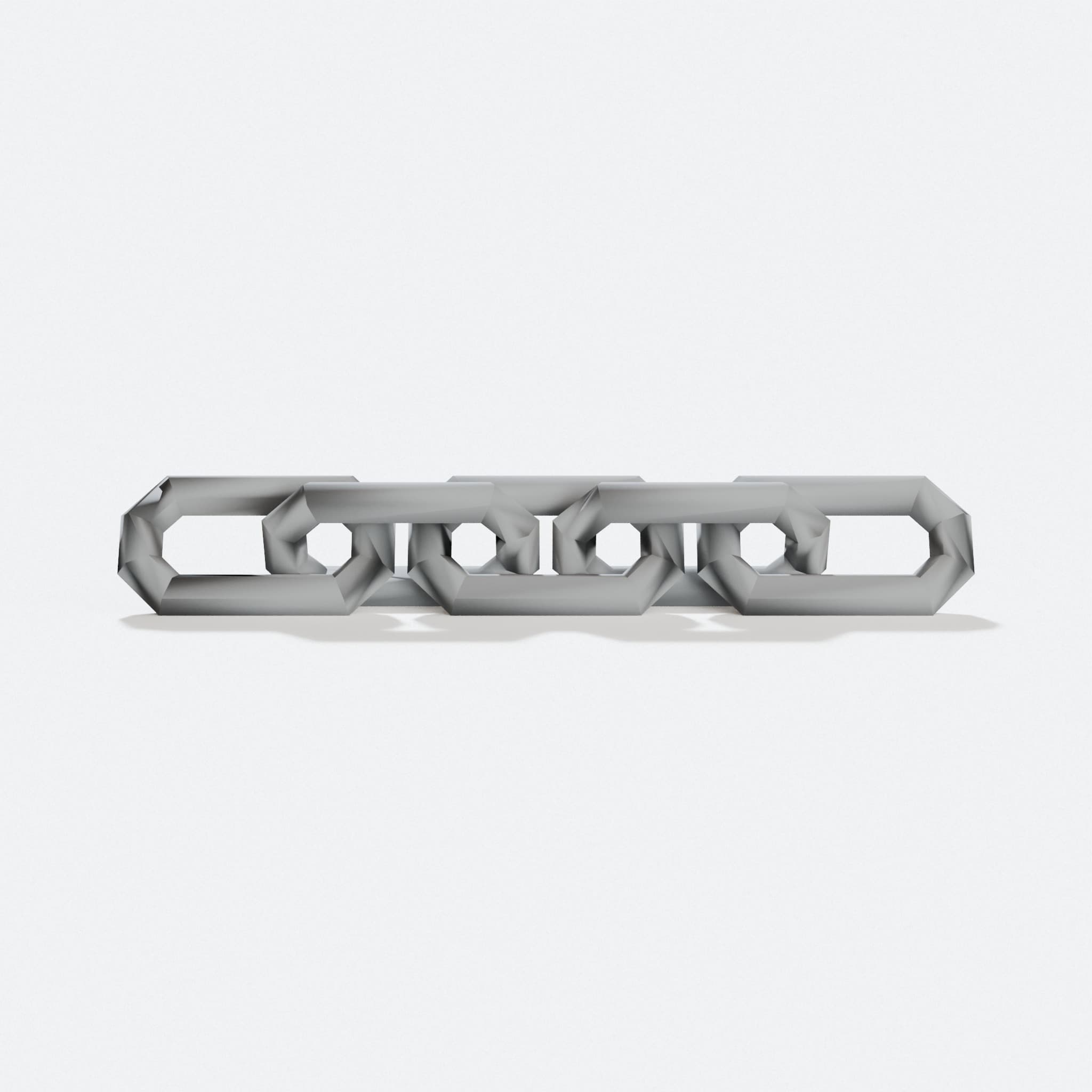 Customizable Chain Generator - 3D Printable Parametric Links, hero tilt