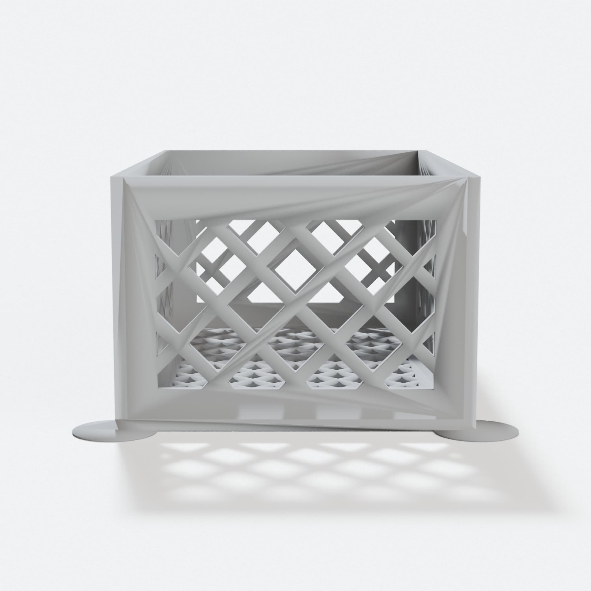 Parametric Container - Customizable 3D Printed Box, hero tilt