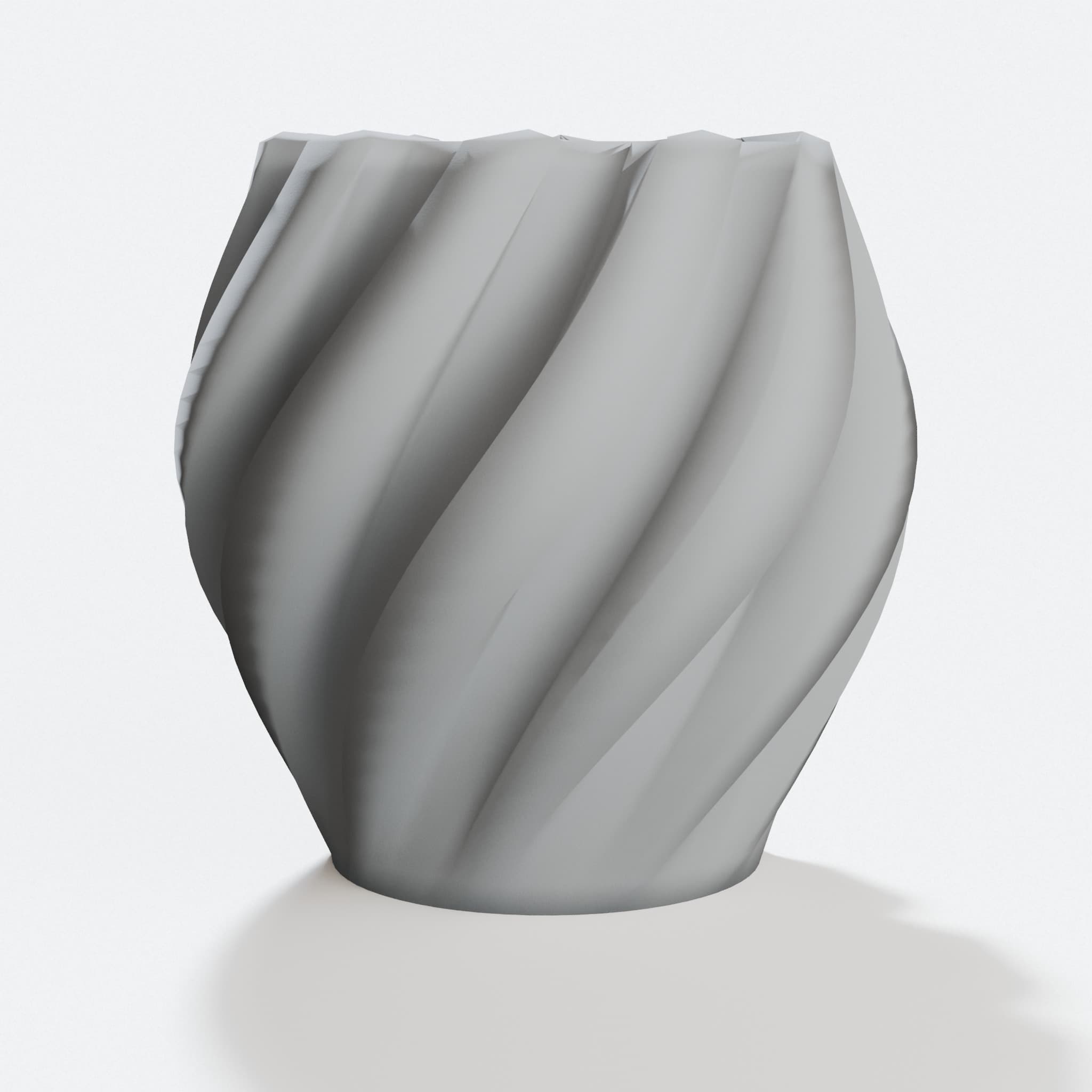 Twisted Gear Lamp Vase - 3D Printed Home Decor, hero tilt