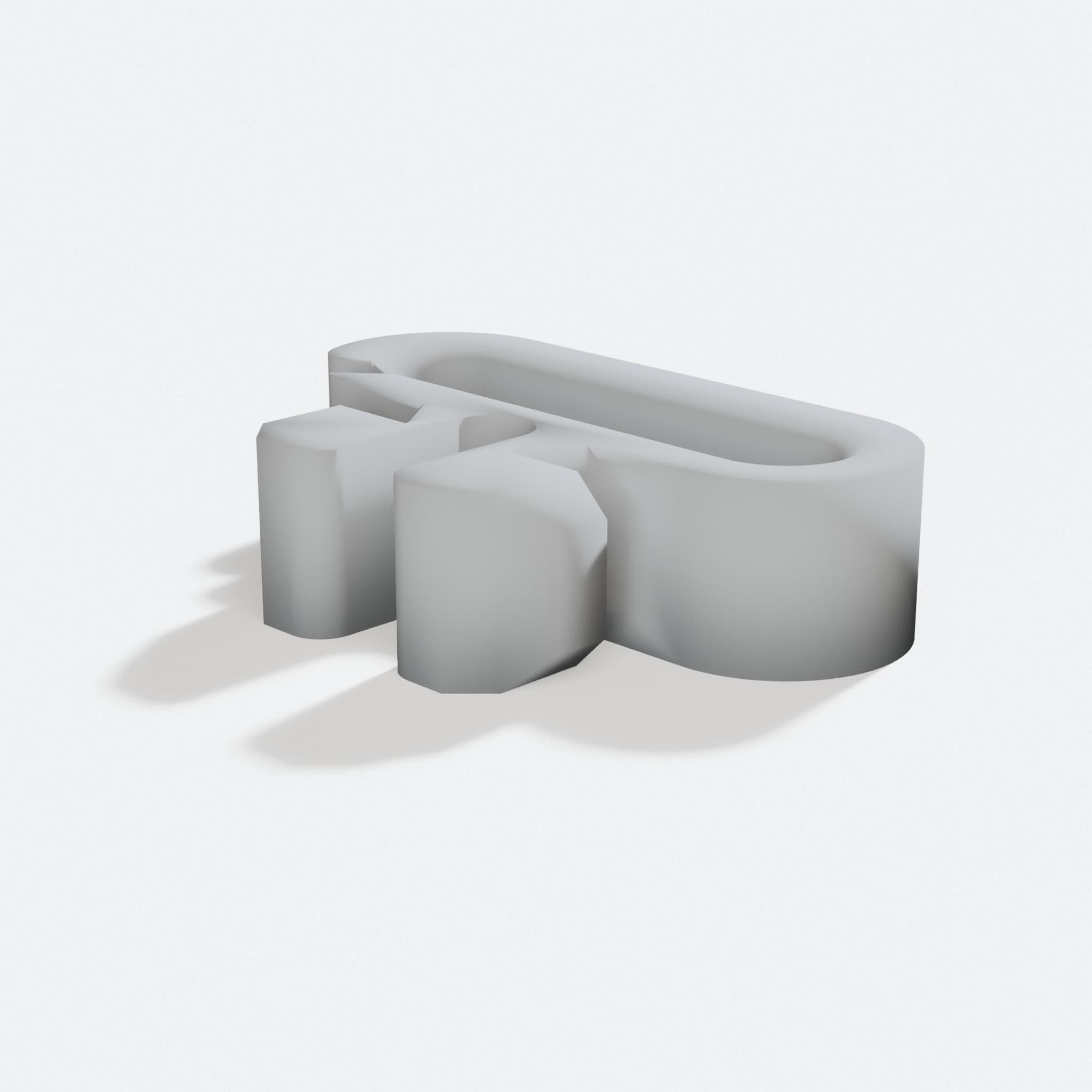 V-Slot Cable Clips Compatible with Prusa i3, turn three quarter