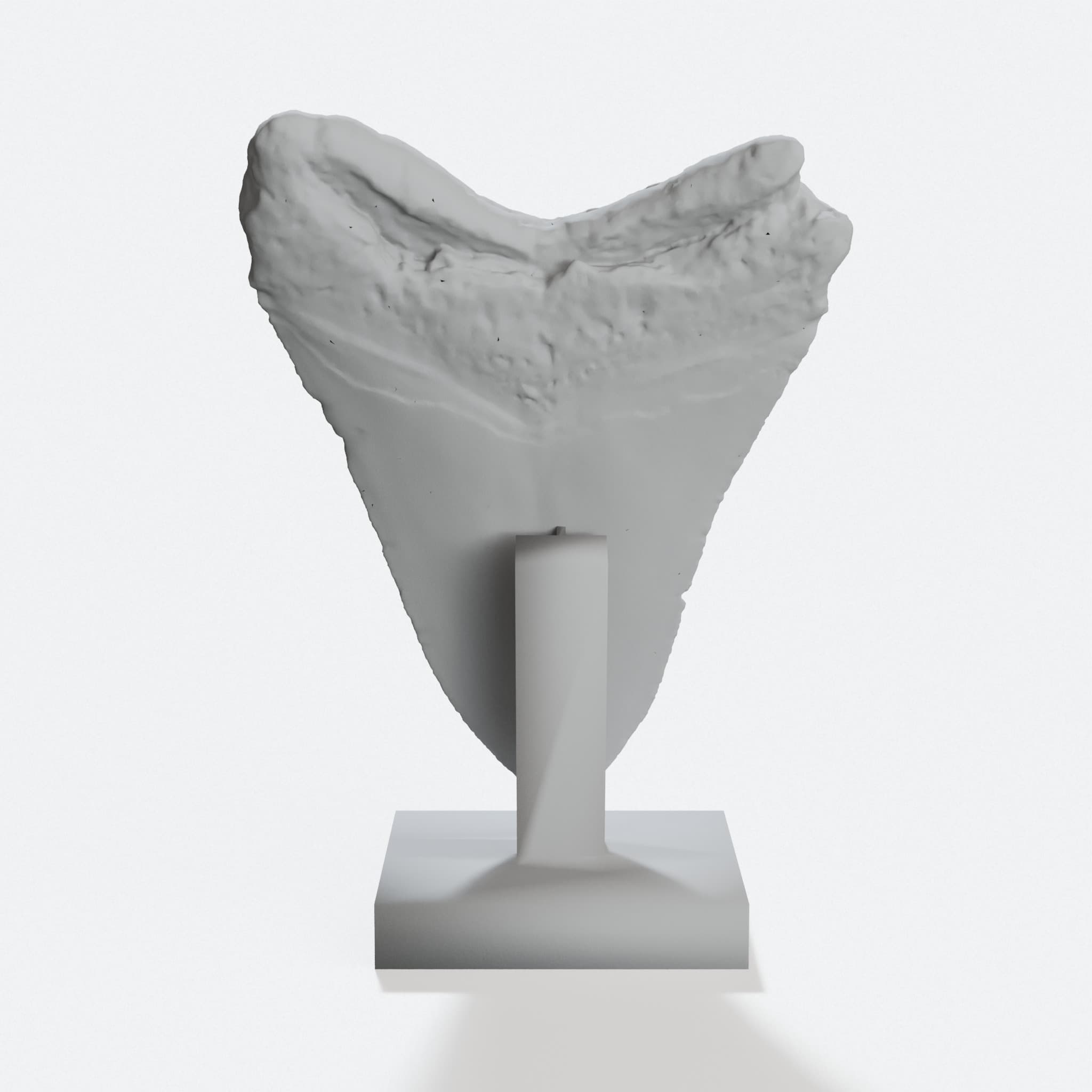 Giant Prehistoric Shark Tooth Replica with Stand, hero tilt