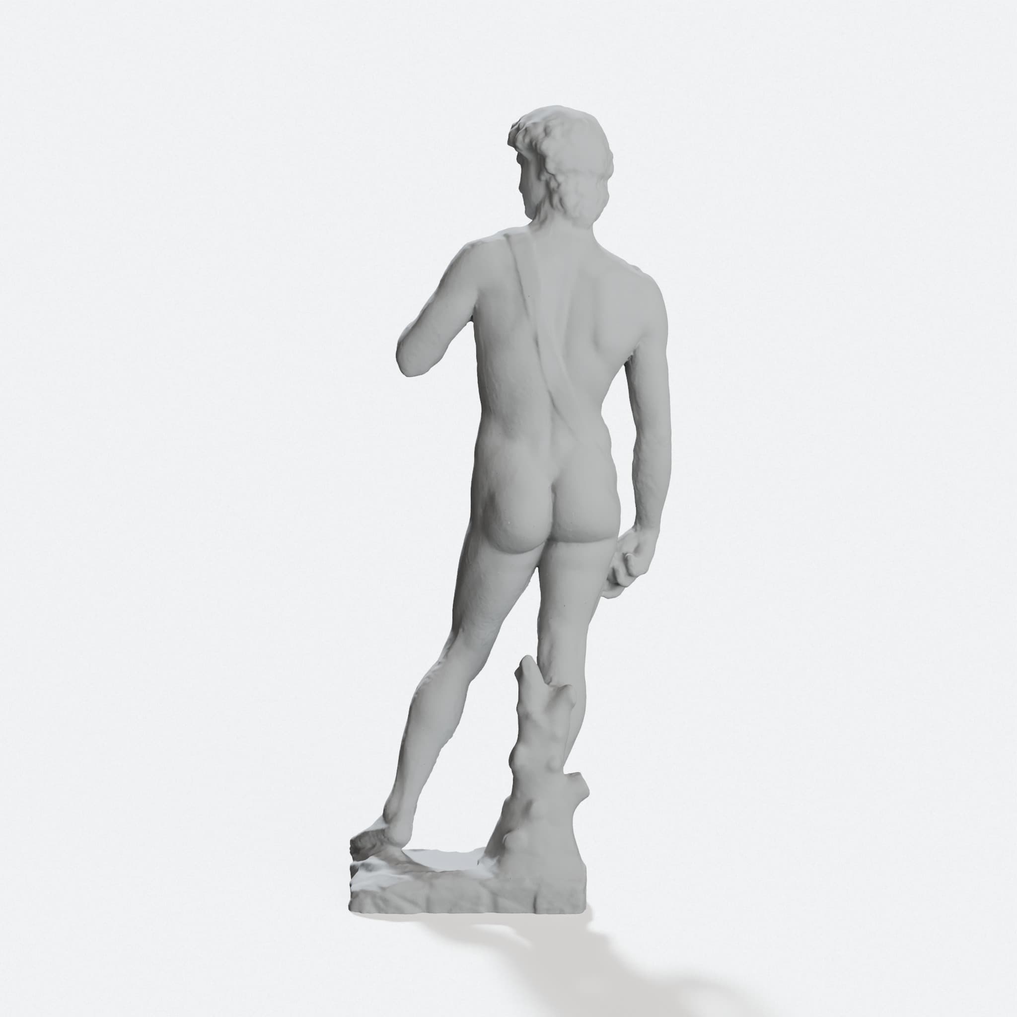 David by Michelangelo 3D Scan Sculpture, hero tilt