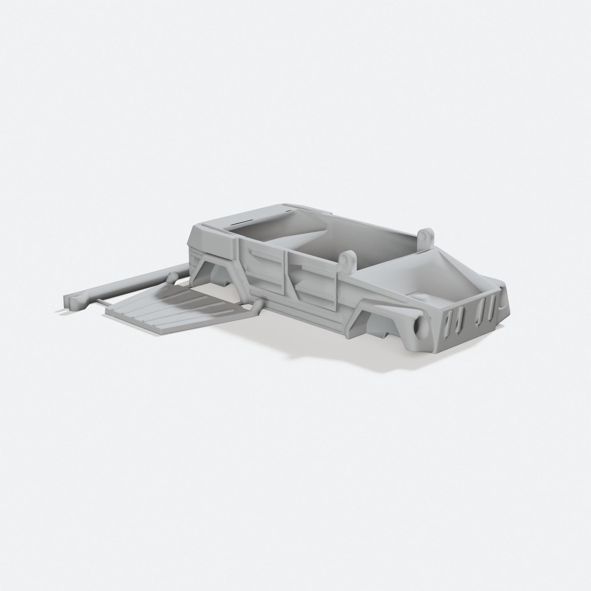 Volkswagen Thing 1:50 Scale 3D Printed Toy Model, turn three quarter