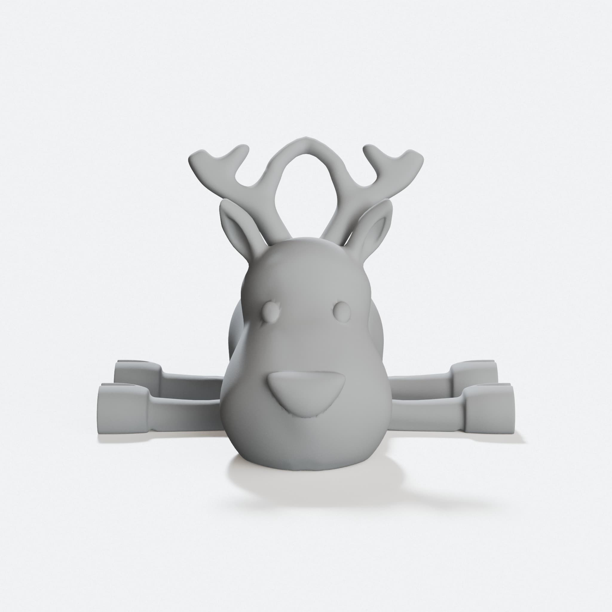 Small Jointed Reindeer Christmas Ornament, hero tilt
