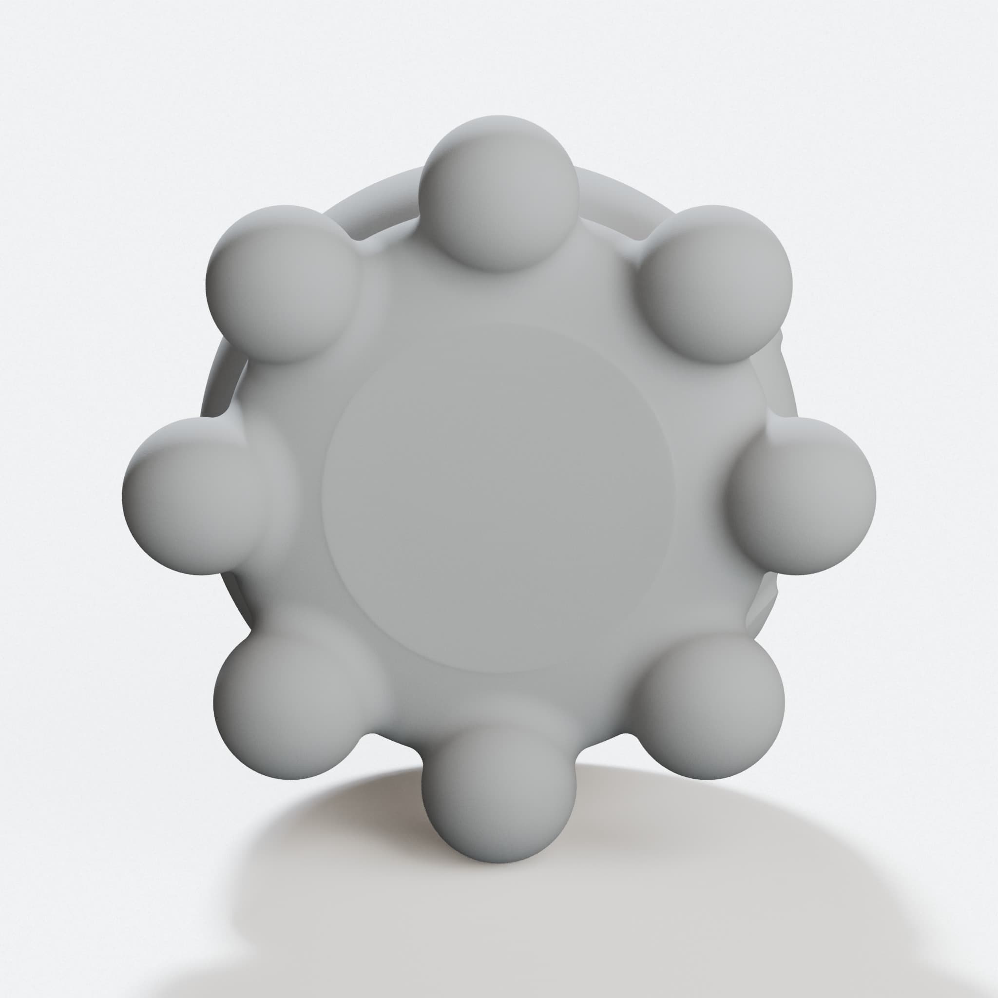Kawaii Octopus 3D Printed Toy Holder Container, hero tilt