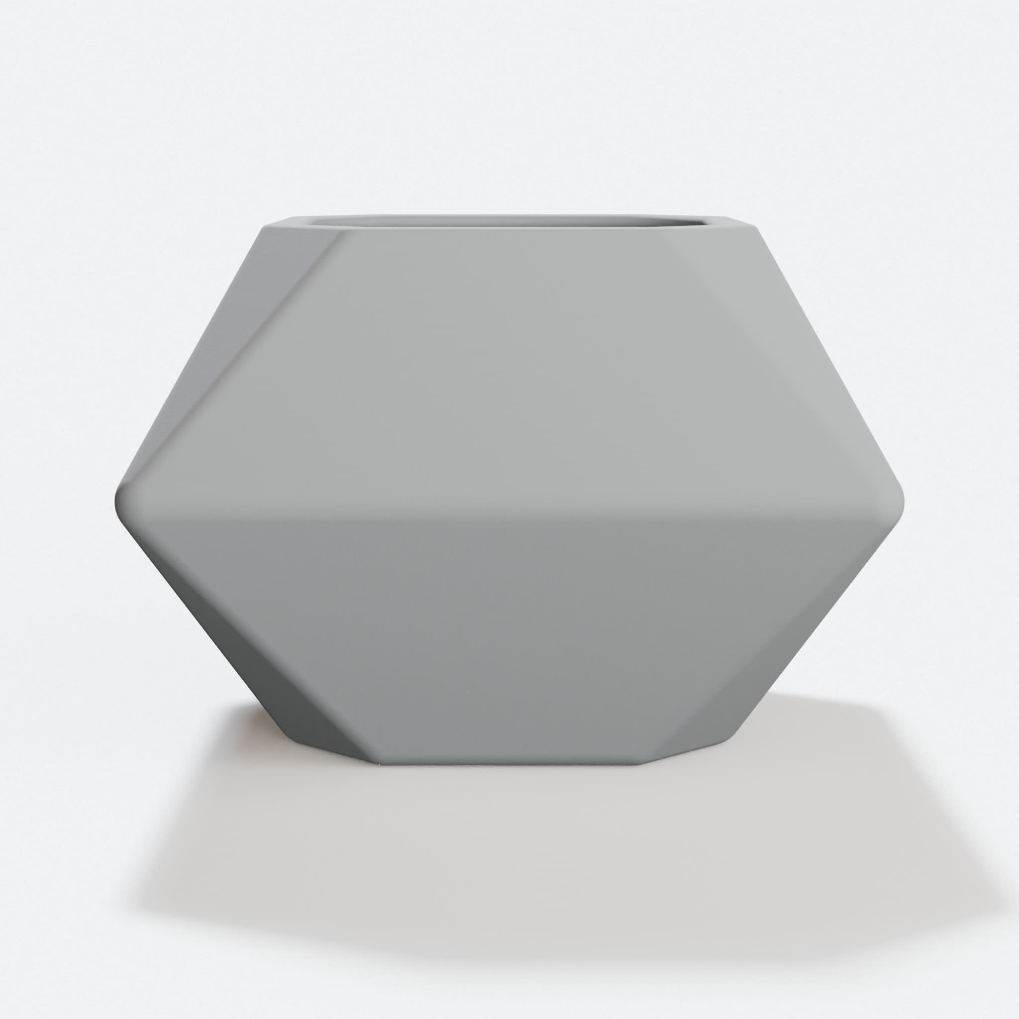 Low Poly Planter, 3D Printed Home Decor, hero tilt