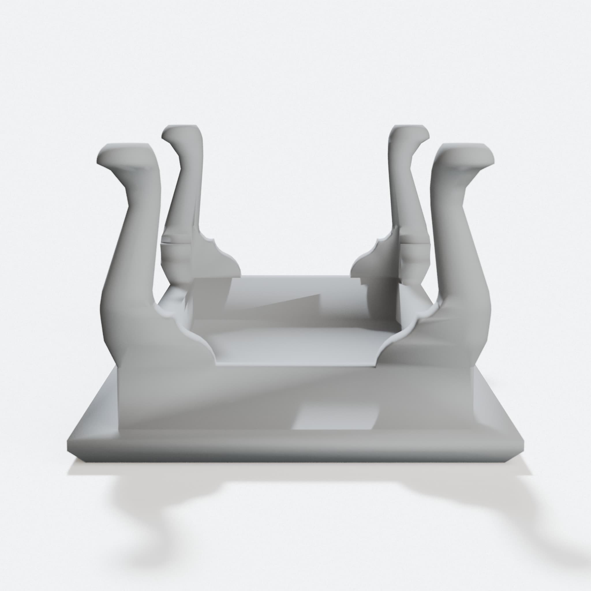 1:24 Scale Queen Anne Coffee Table – 3D Printed Home Decor, hero tilt